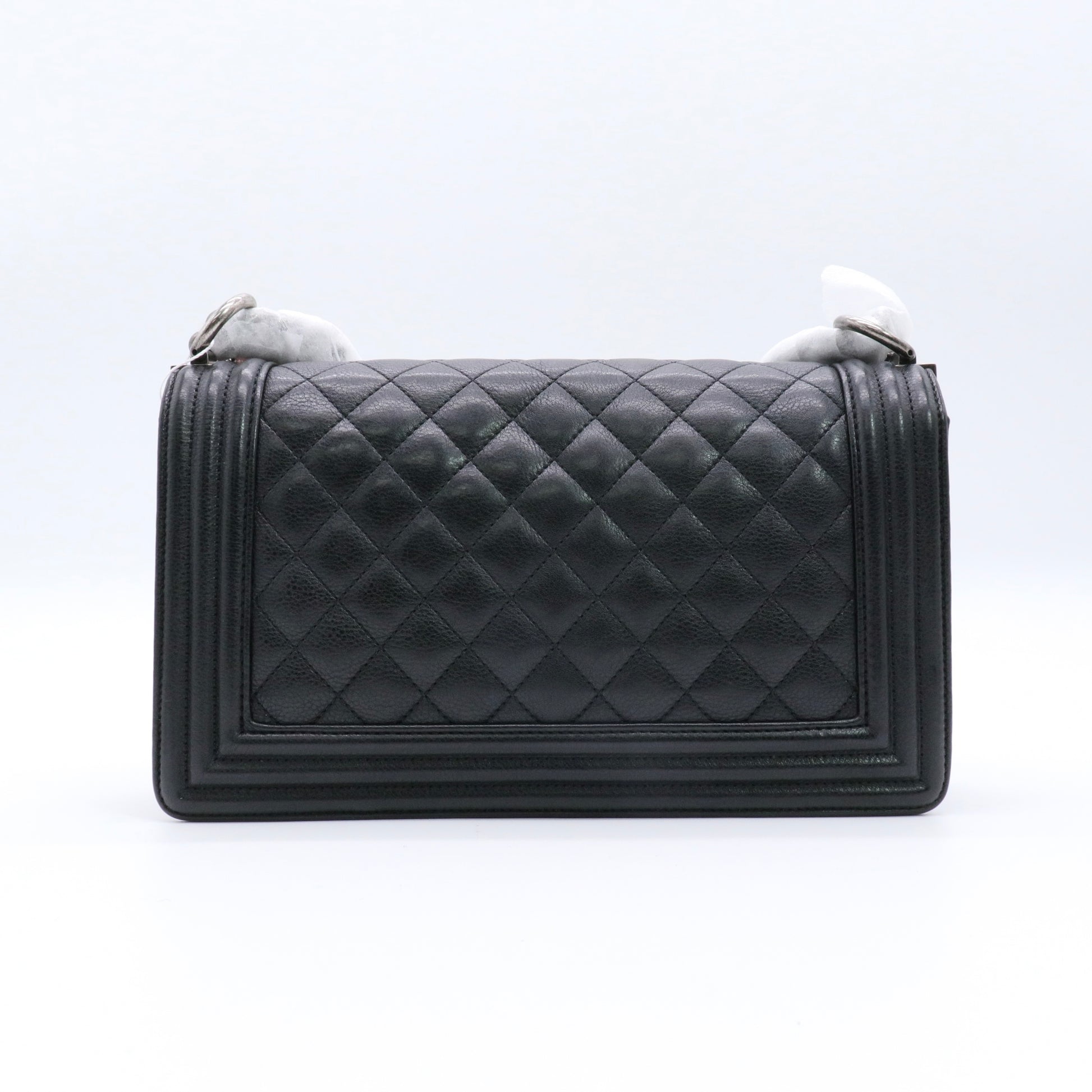 Boy Chanel Matelasse Shoulder Bag Black twins