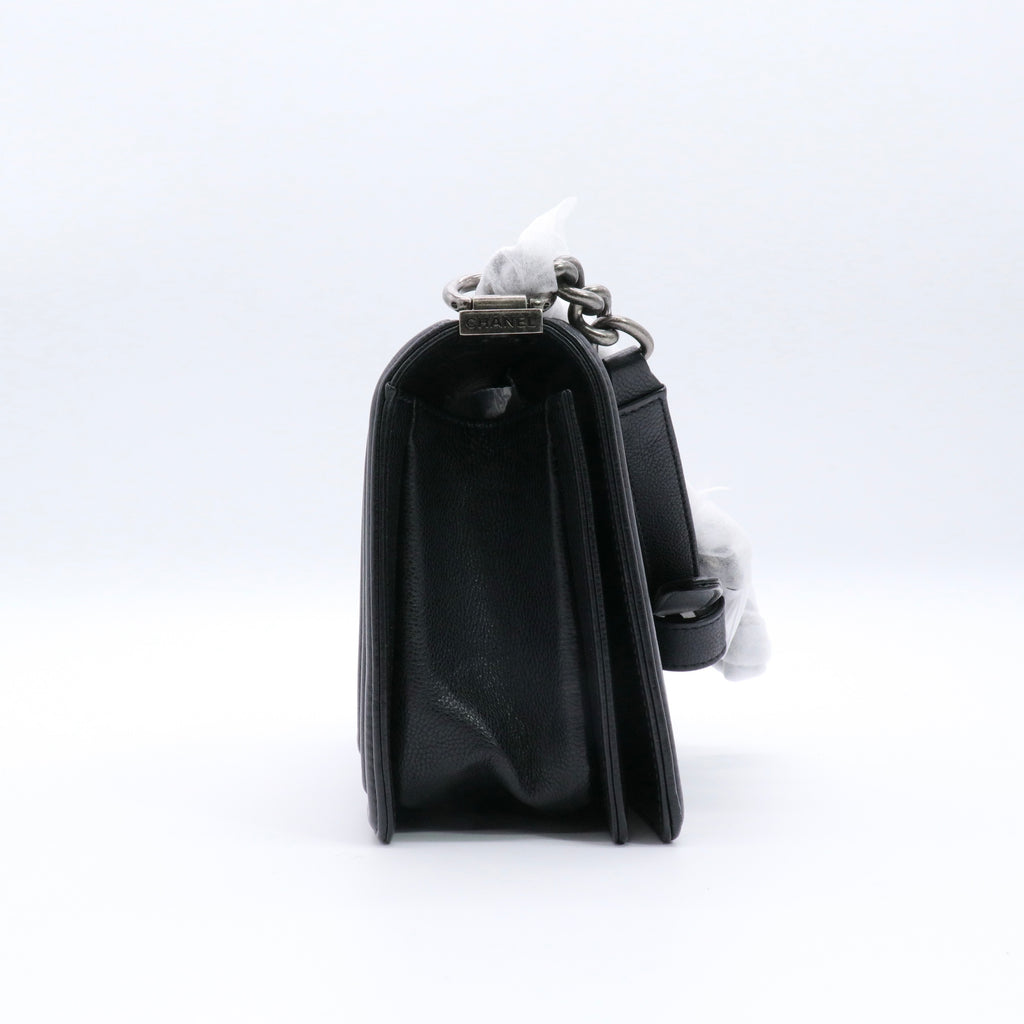 Boy Chanel Matelasse Shoulder Bag Black twins