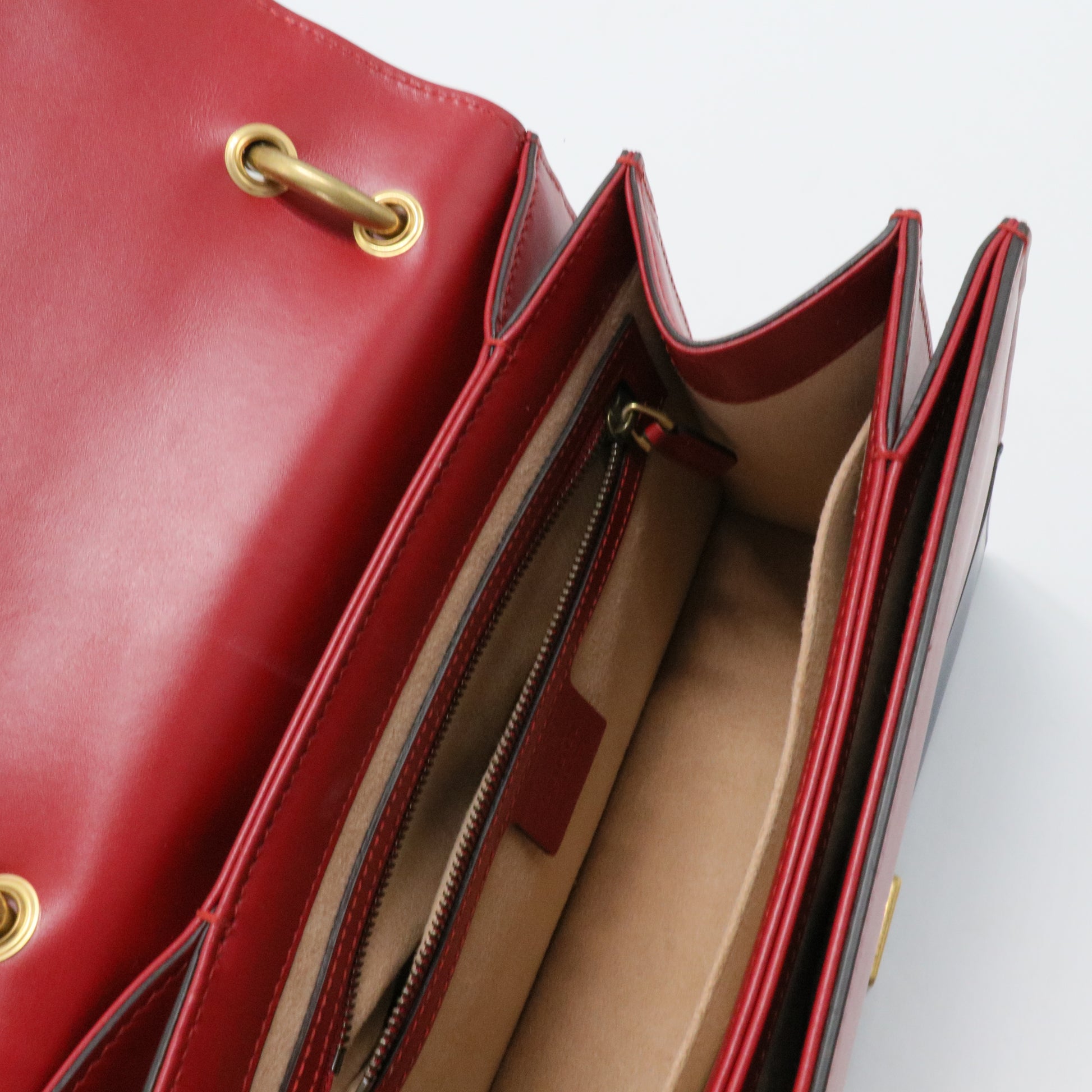 Queen Margaret Top Handle Bag Colorblock Leather Small