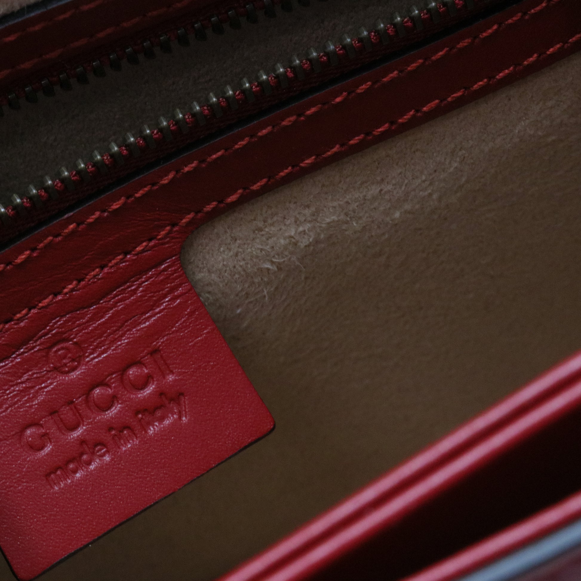 Queen Margaret Top Handle Bag Colorblock Leather Small