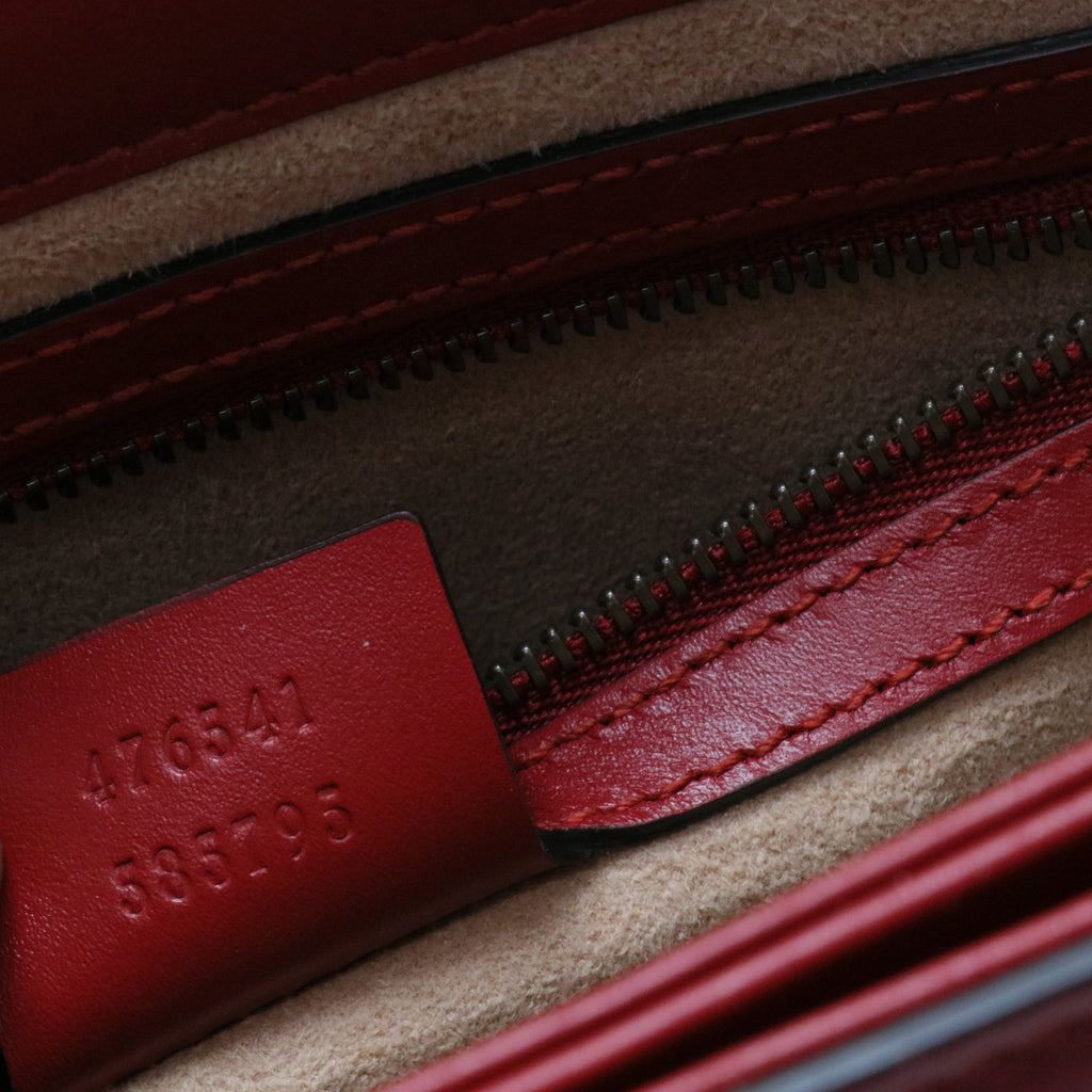 Queen Margaret Top Handle Bag Colorblock Leather Small
