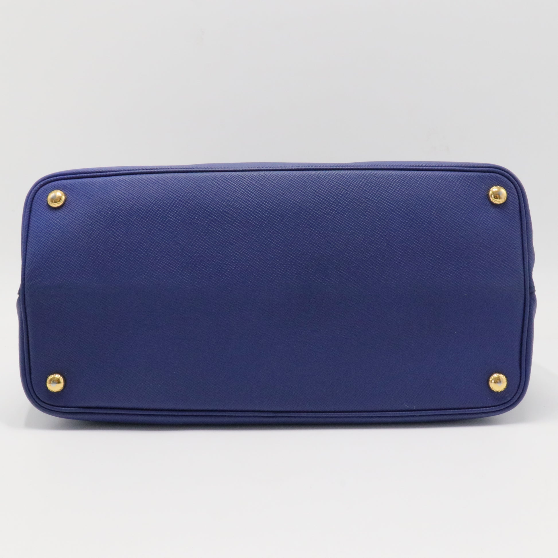 Saffiano Cuir Medium Double Bag Bleuette - Twins