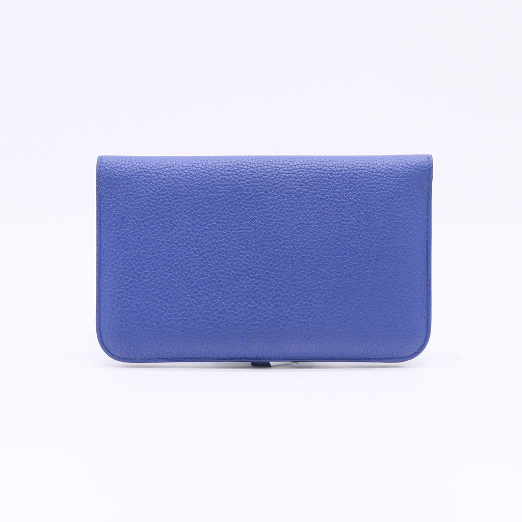 Dogon Duo Navy Calfskin Long Wallet W22523