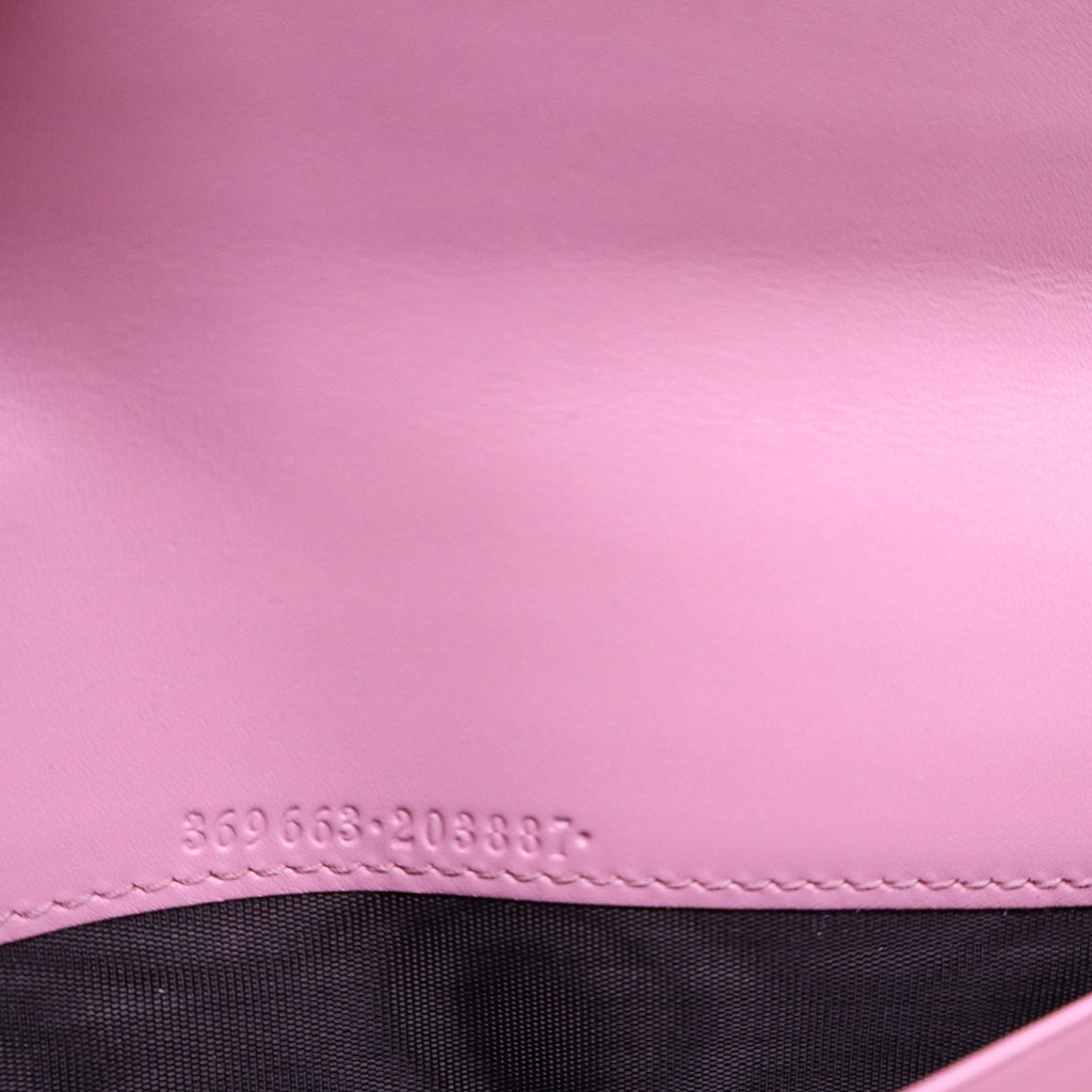 Guccissima Signature Icon Continental Wallet Carmine Rose W20828