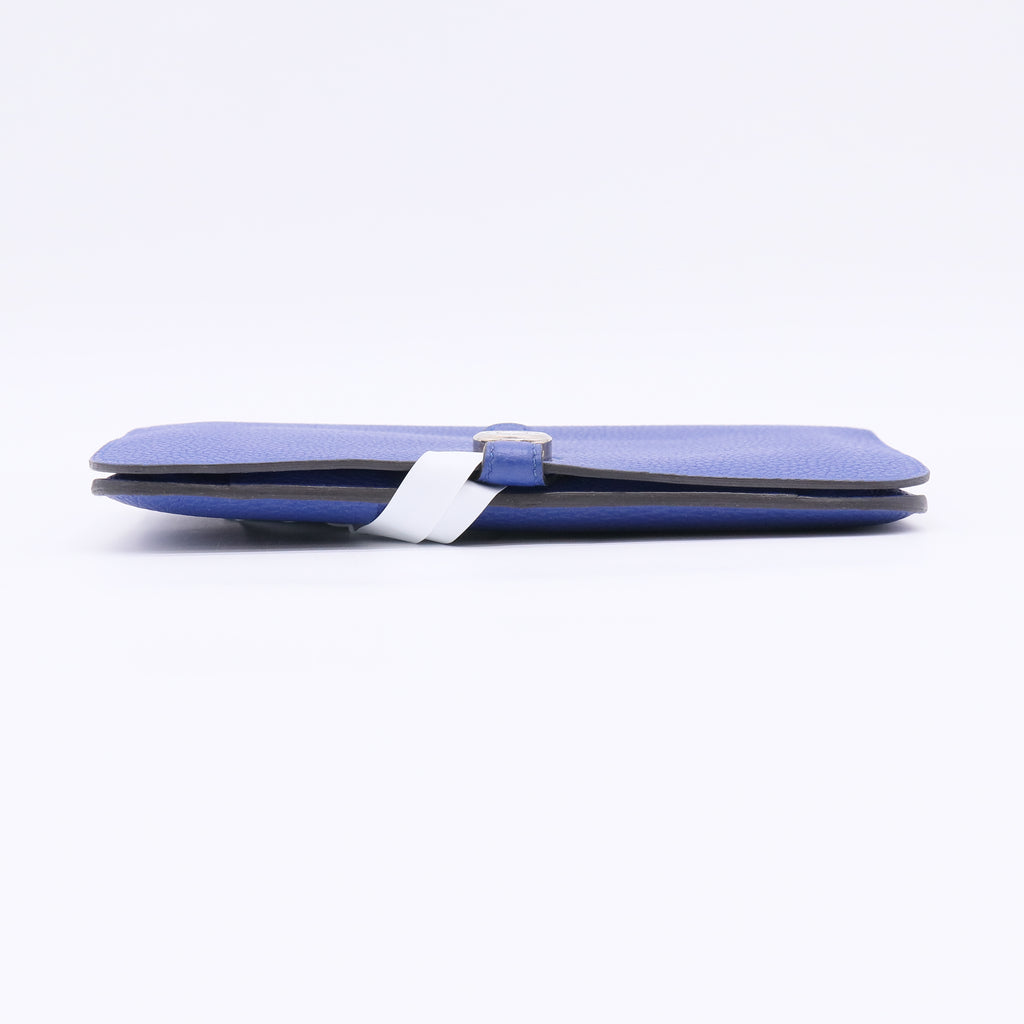 Dogon Duo Navy Calfskin Long Wallet W22523