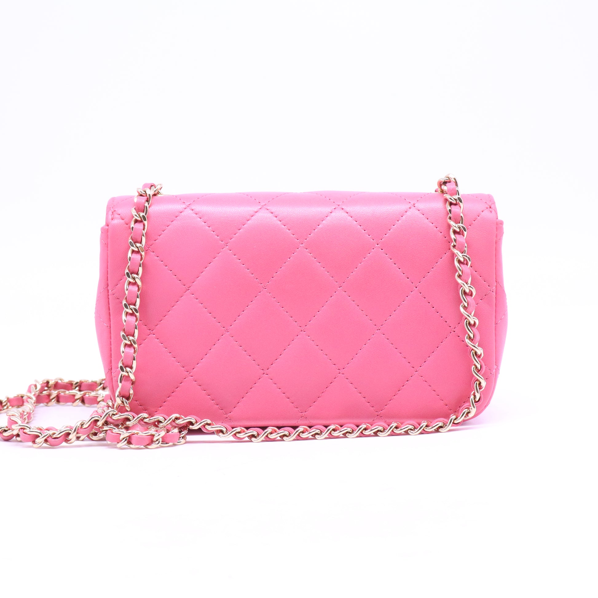 Quilted Lambskin Leather Peace Mini Bag B20999