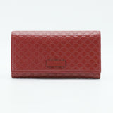 Microguccissima Leather Continental Wallet