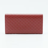 Microguccissima Leather Continental Wallet