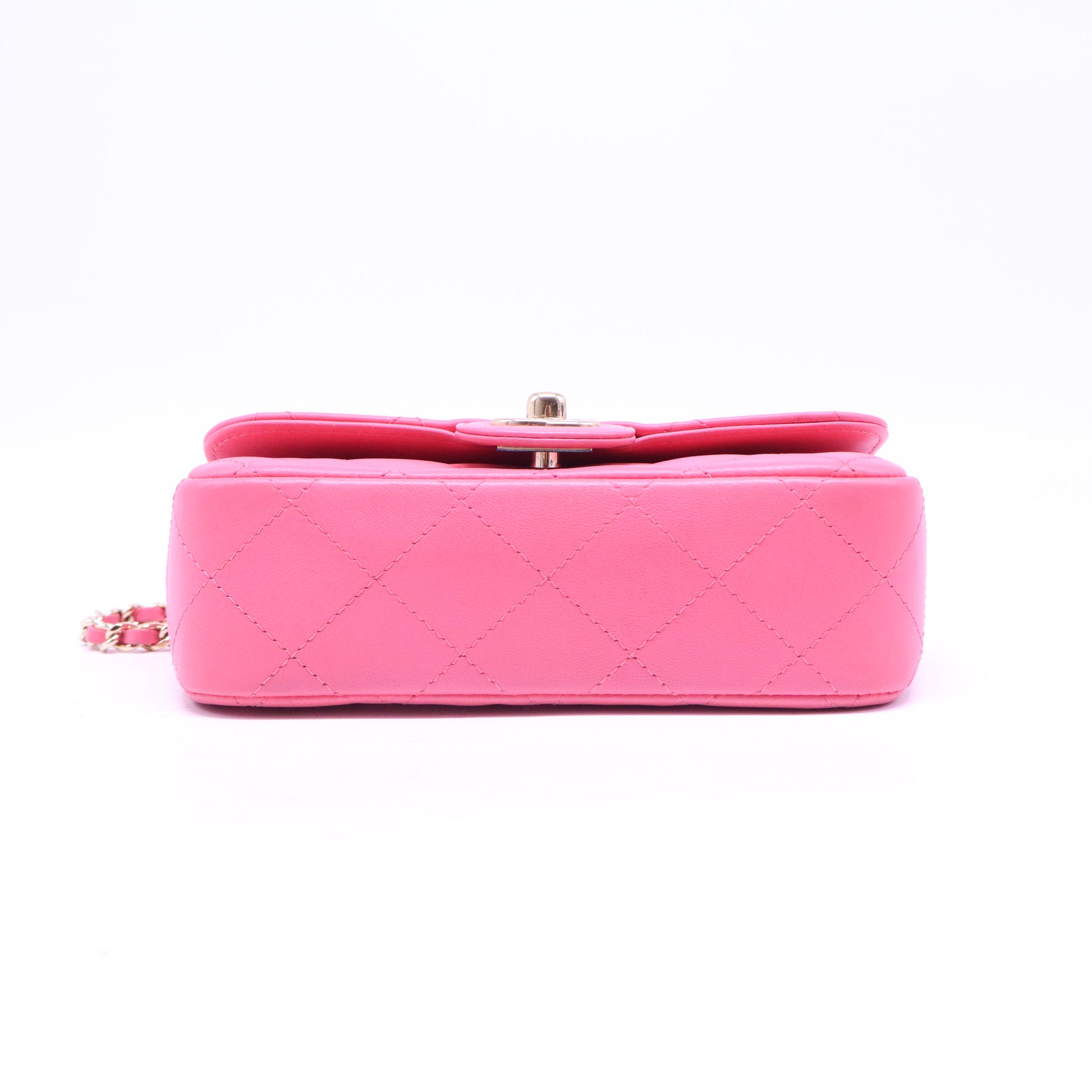 Quilted Lambskin Leather Peace Mini Bag B20999
