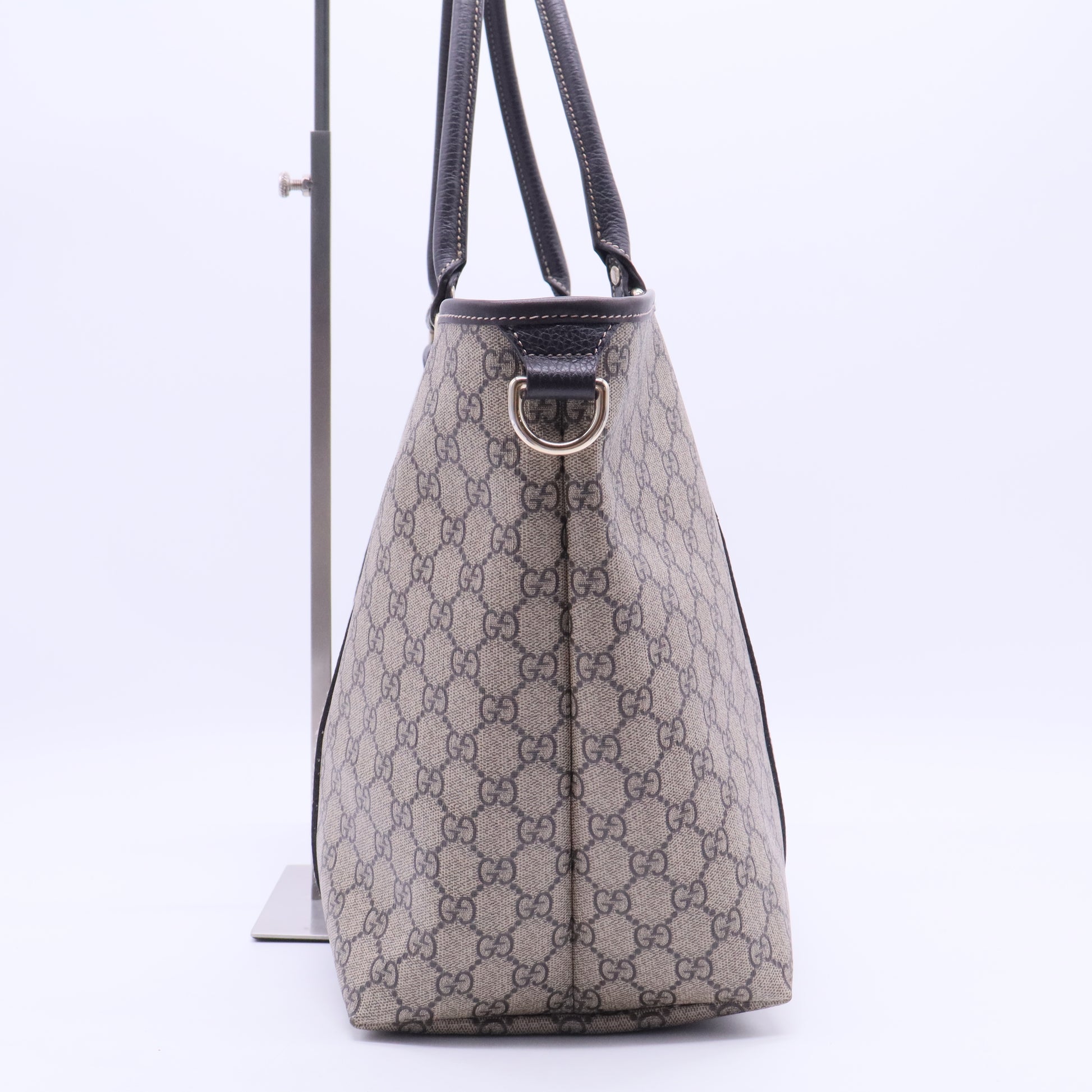 GG Plus Monogram Large Joy Tote Dark Brown B20147