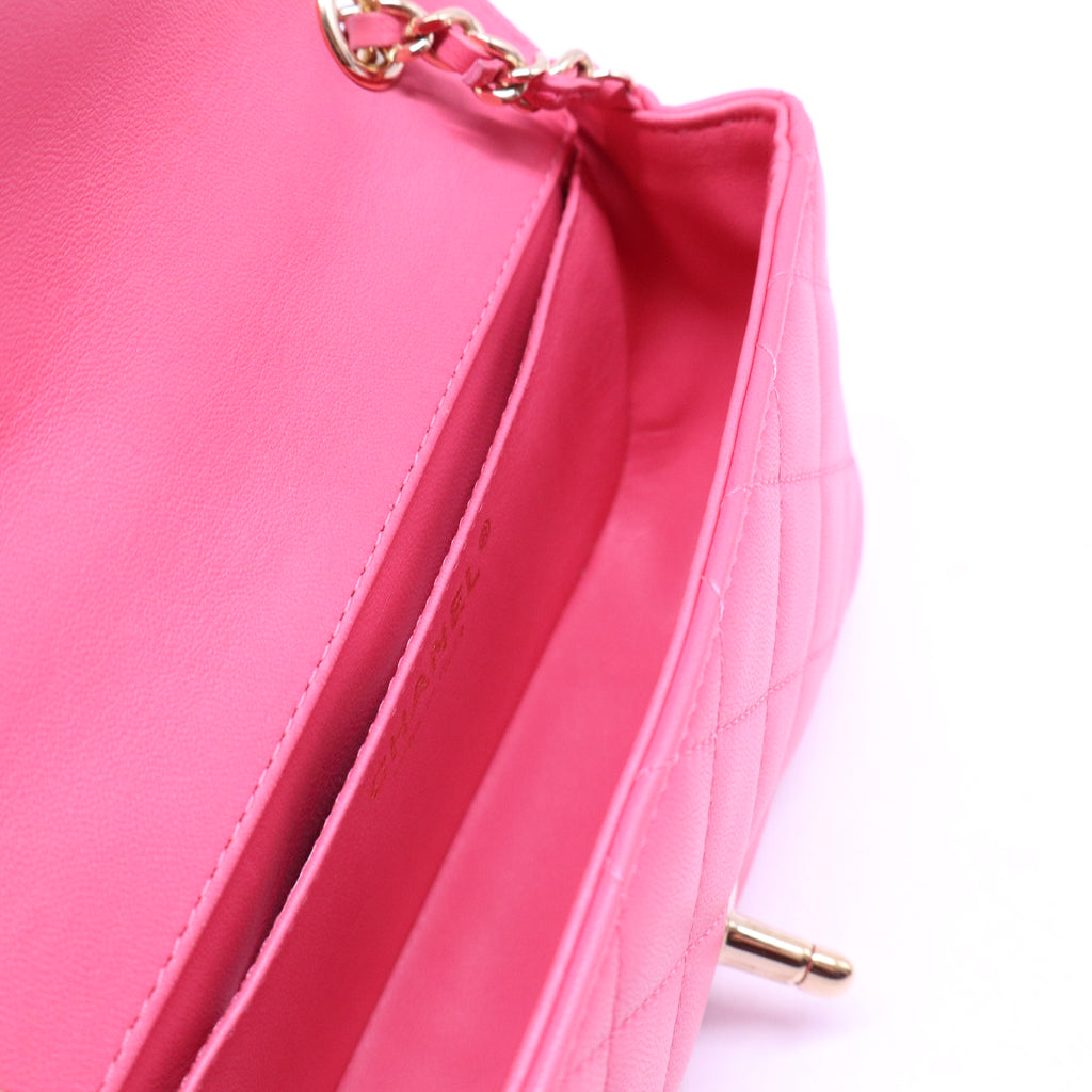 Quilted Lambskin Leather Peace Mini Bag B20999