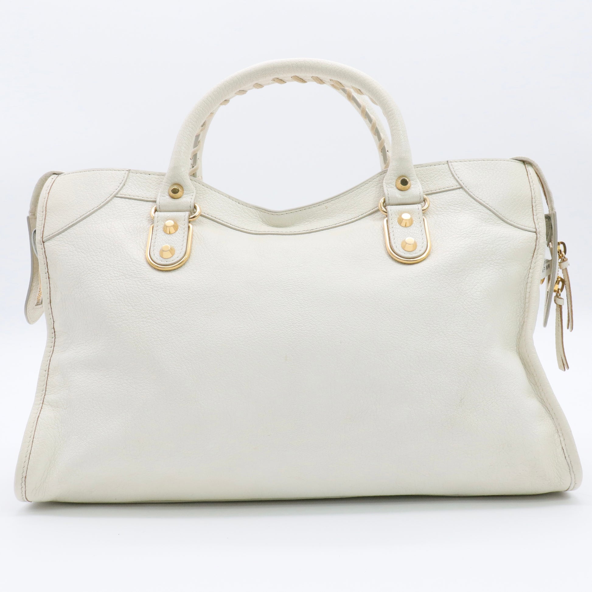 Chevre Gold Metallic Edge Hardware City White twins