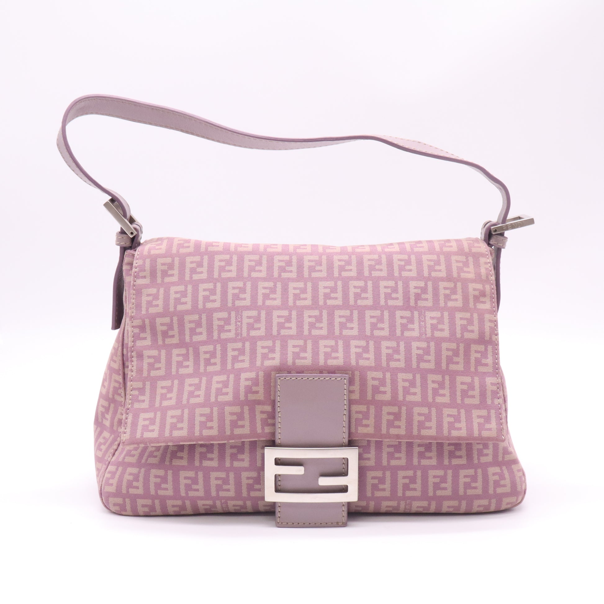 Fendi Zucchino Mama Baguette Shoulder Bag twins B23297