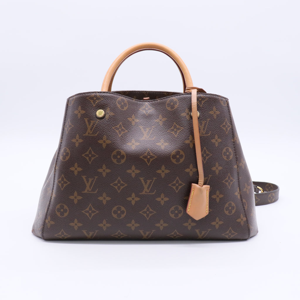Louis Vuitton Montaigne Handbag Monogram Canvas BB J2156 Twins