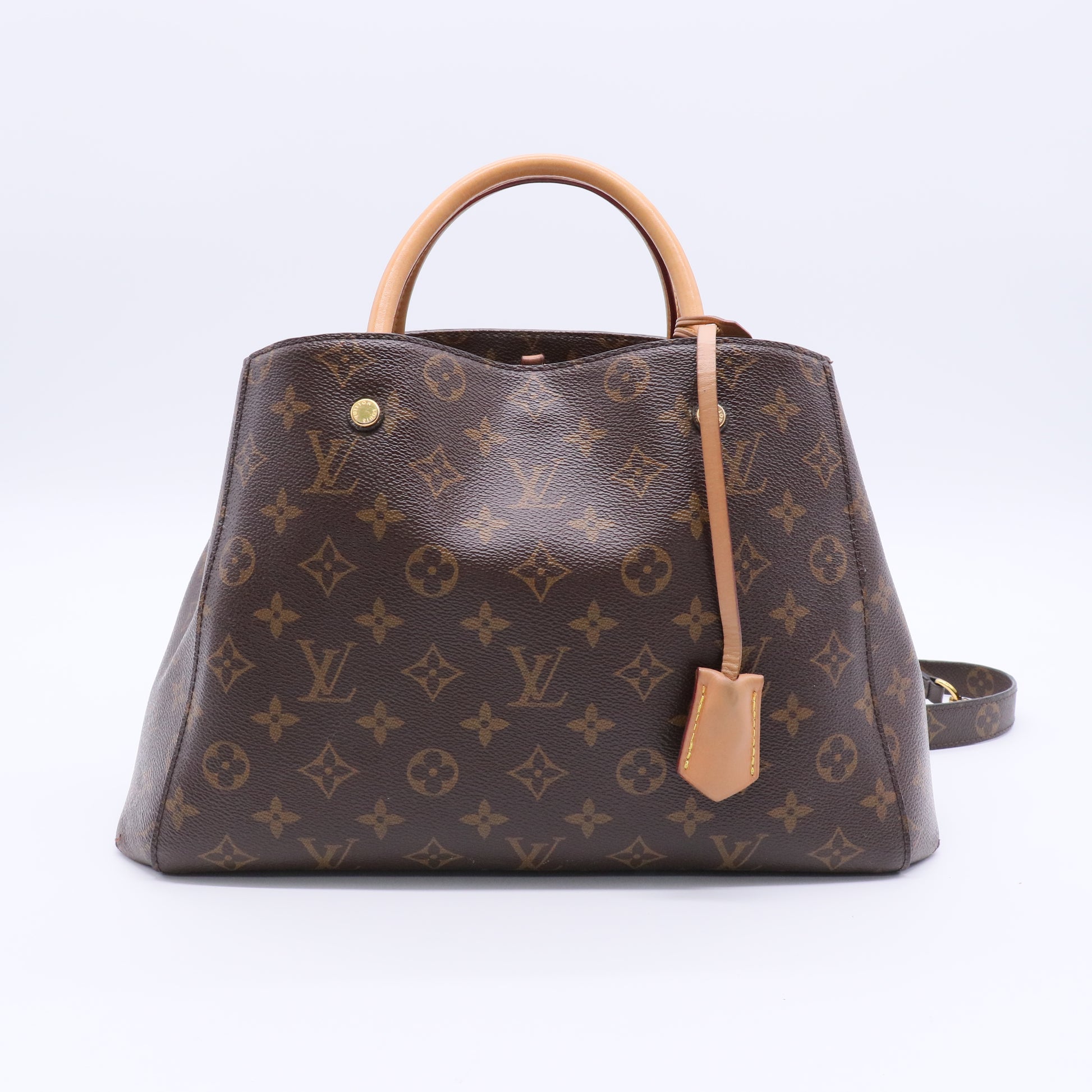 Louis Vuitton Montaigne Handbag Monogram Canvas BB J2156 Twins
