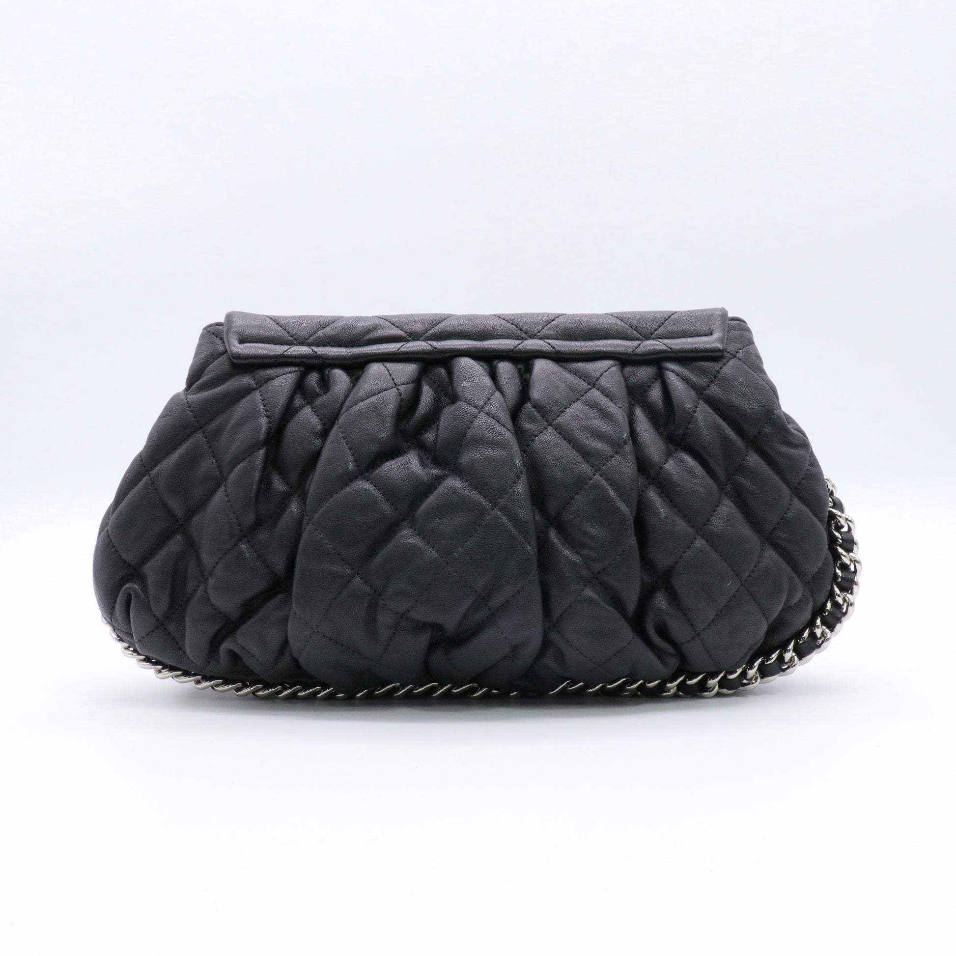 Chain Around Flap Bag Quilted Leather Medium twins