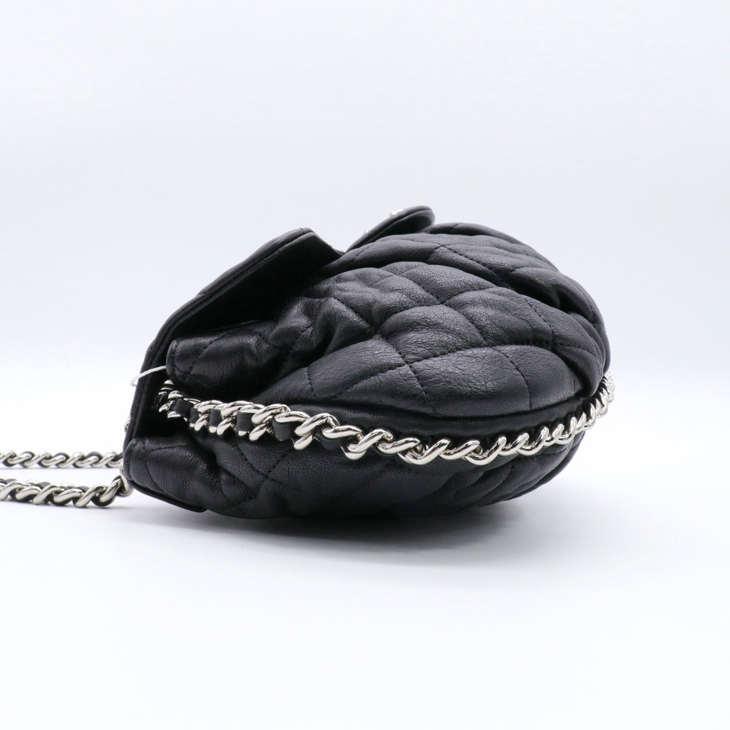 Chain Around Flap Bag Quilted Leather Medium twins