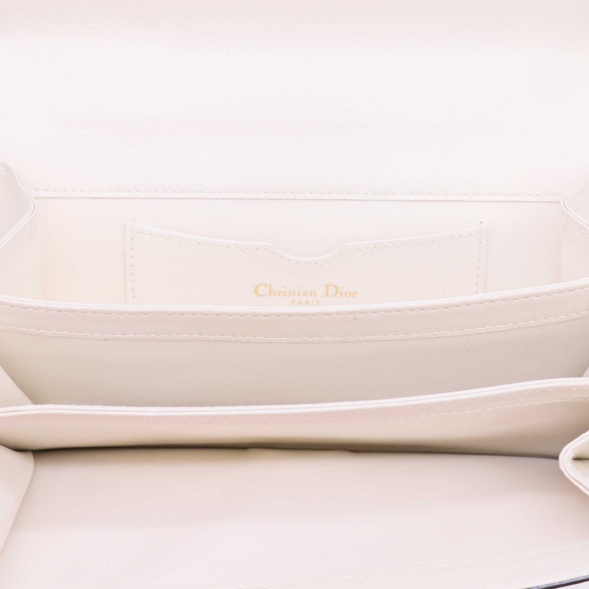 Dior Tarot Clutch White Leather Embroidered Star twins LDJ5567