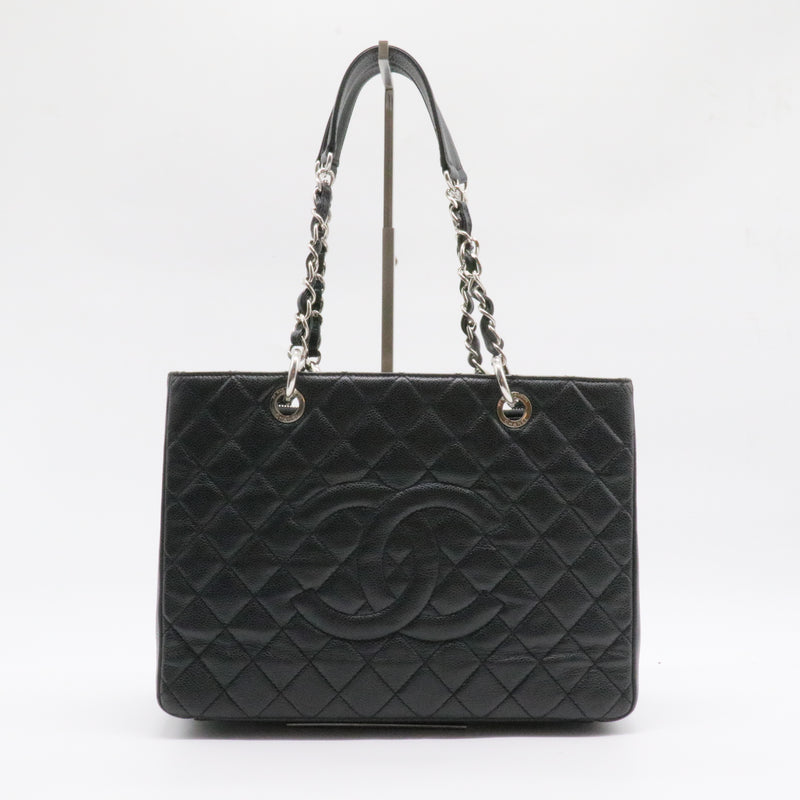 Grand Shopping Tote Quilted Caviar