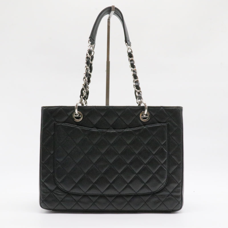 Grand Shopping Tote Quilted Caviar