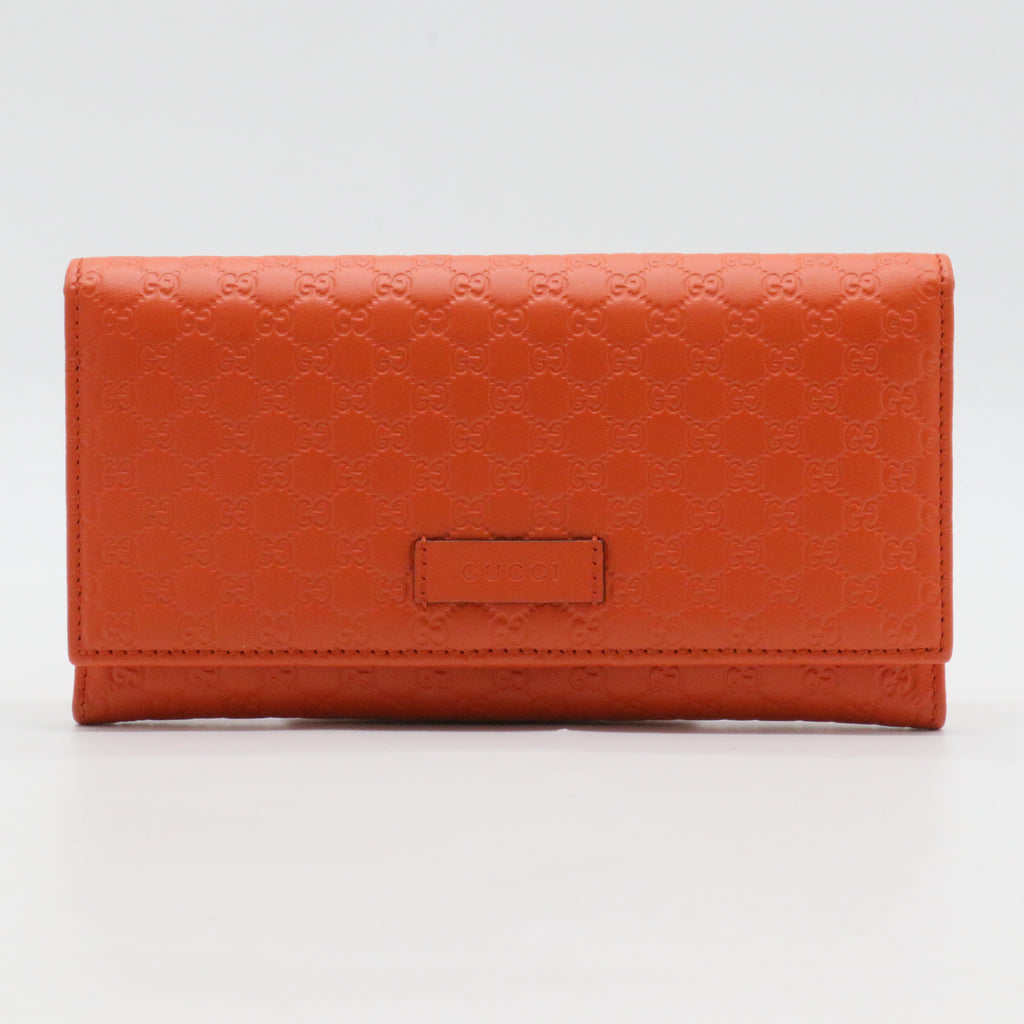 Microguccissima Continental Flap Wallet