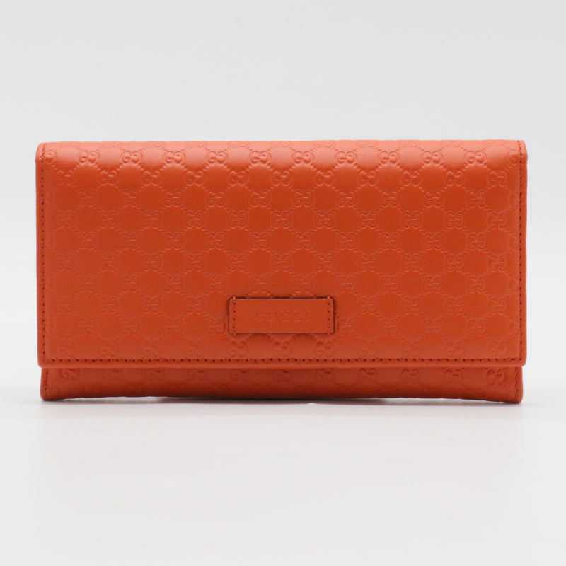 Microguccissima Continental Flap Wallet