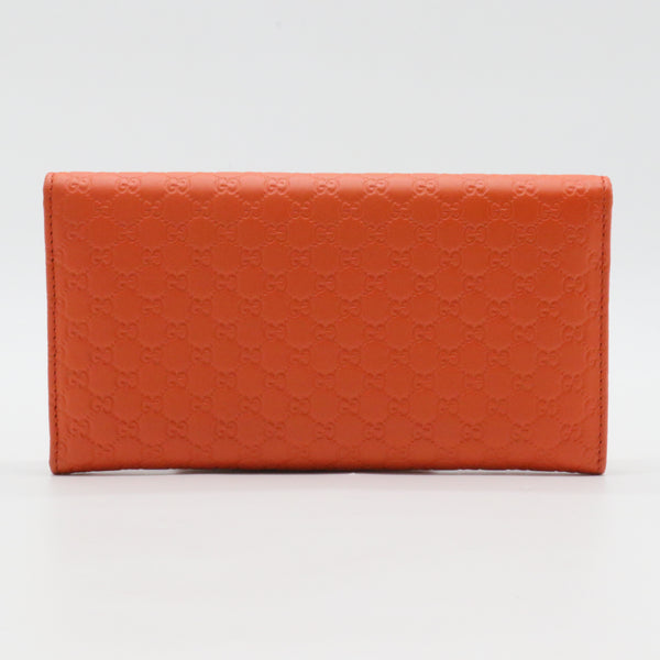 Microguccissima Continental Flap Wallet