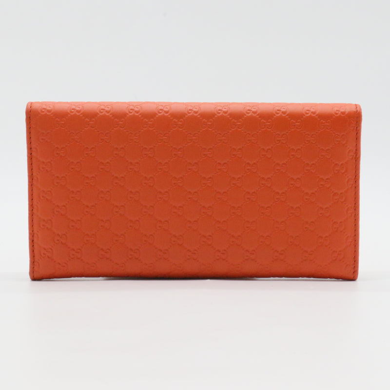 Microguccissima Continental Flap Wallet