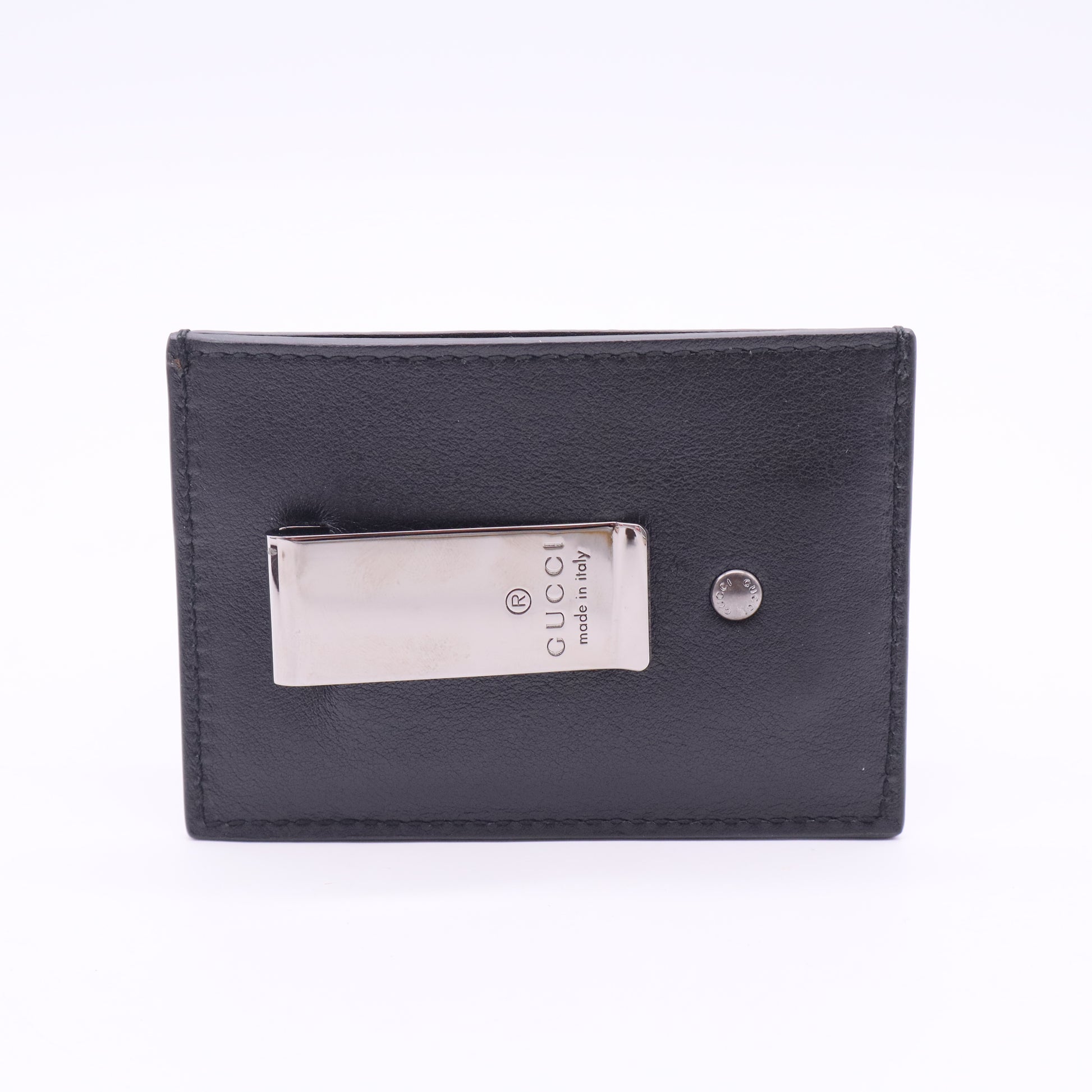 Micro GG Monogram Leather Card Holder