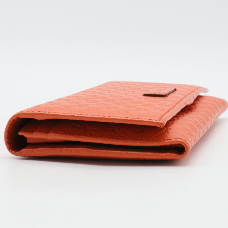 Microguccissima Continental Flap Wallet