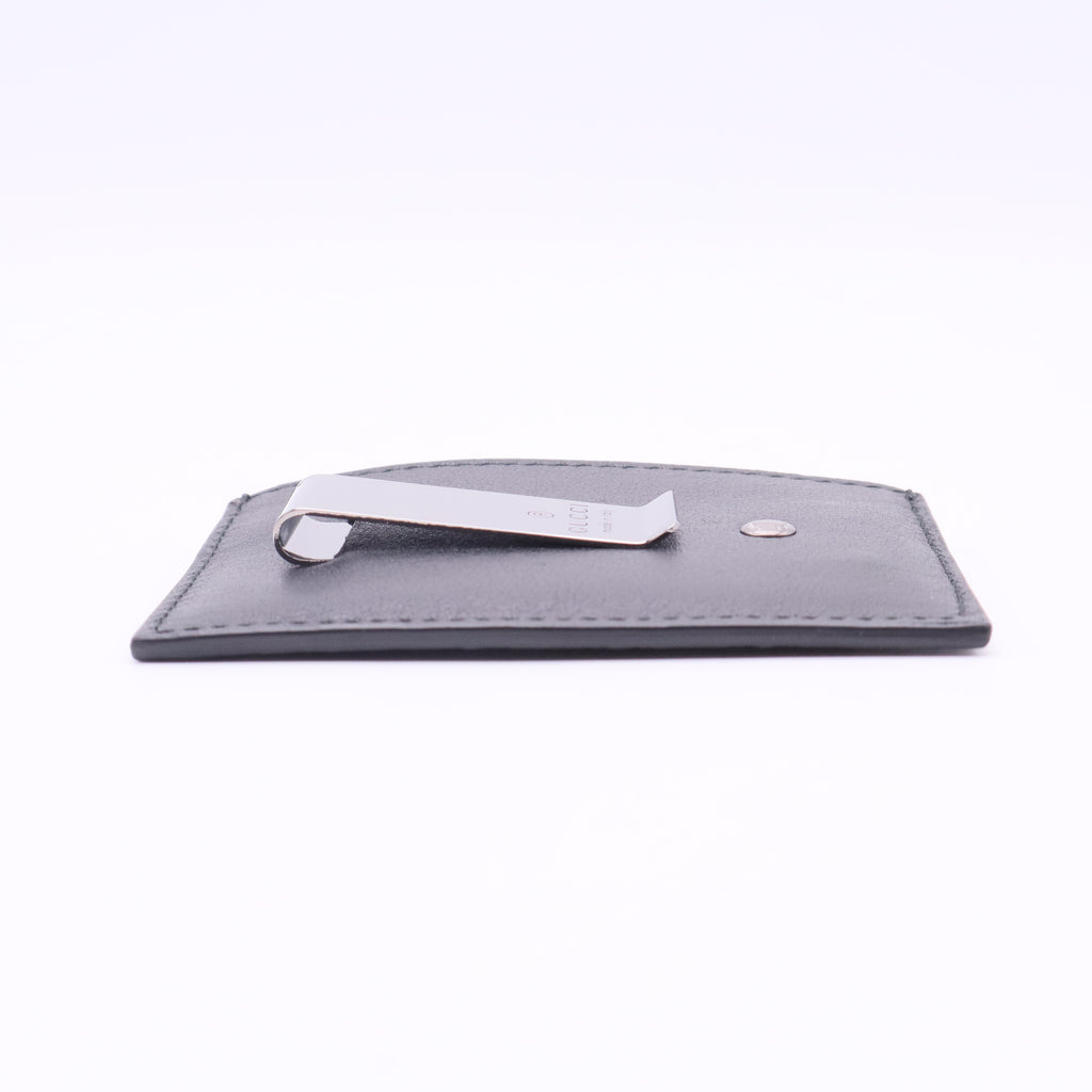 Micro GG Monogram Leather Card Holder