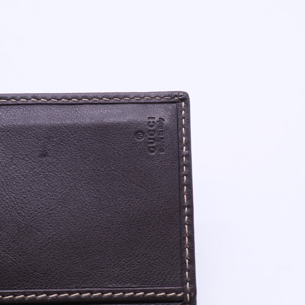 Brown GG Canvas and Leather Britt Continental Wallet W20334