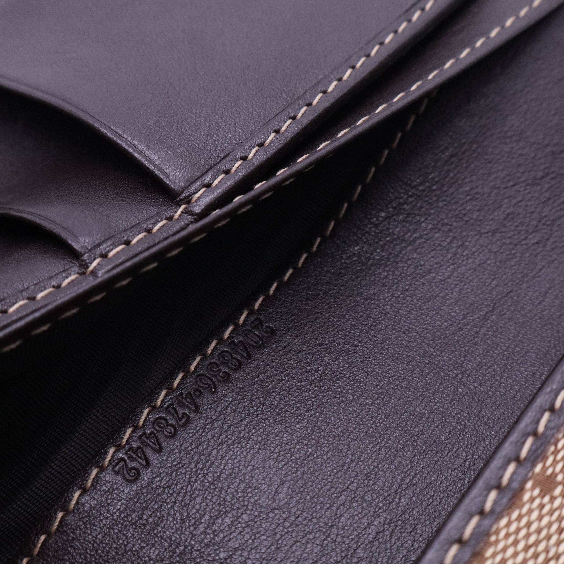 Brown GG Canvas and Leather Britt Continental Wallet W20334