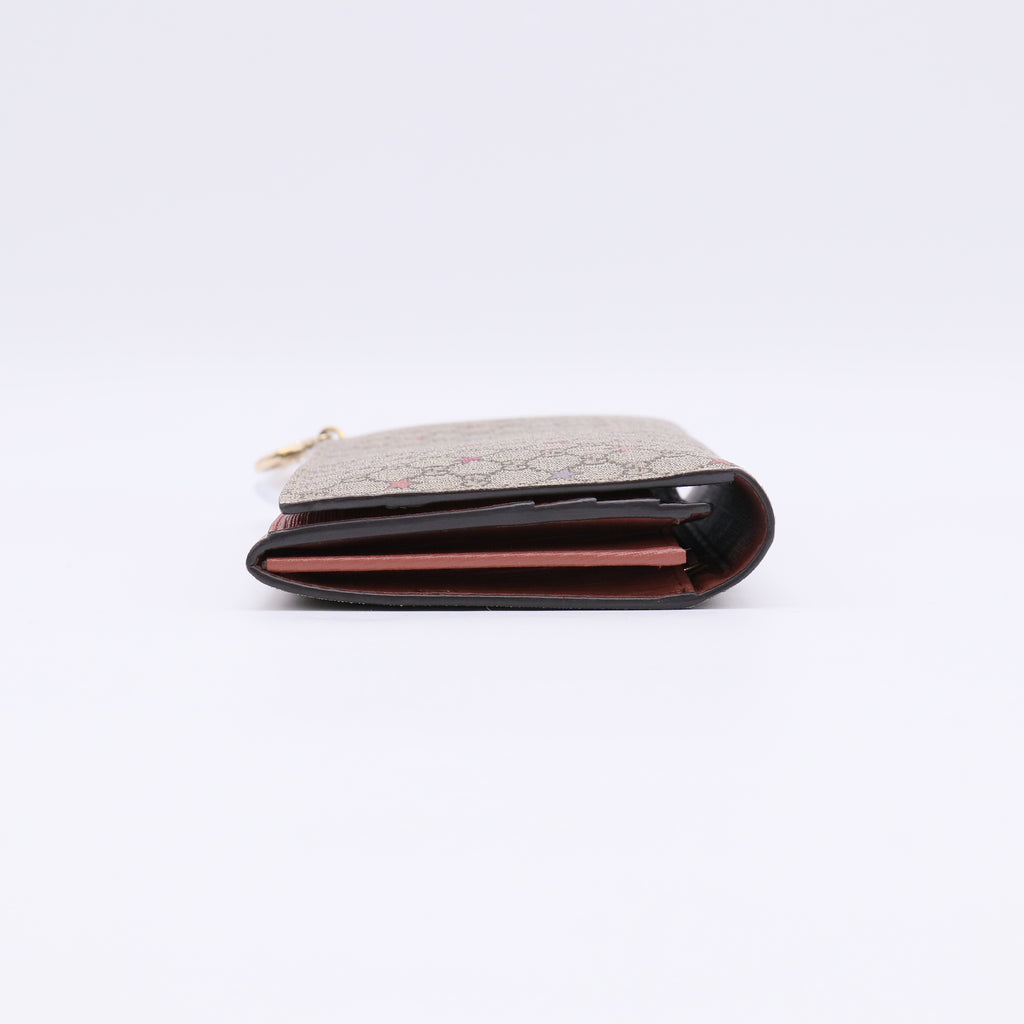 Gucci Beige/Brown GG Canvas Stars Print Continental Wallet W22595