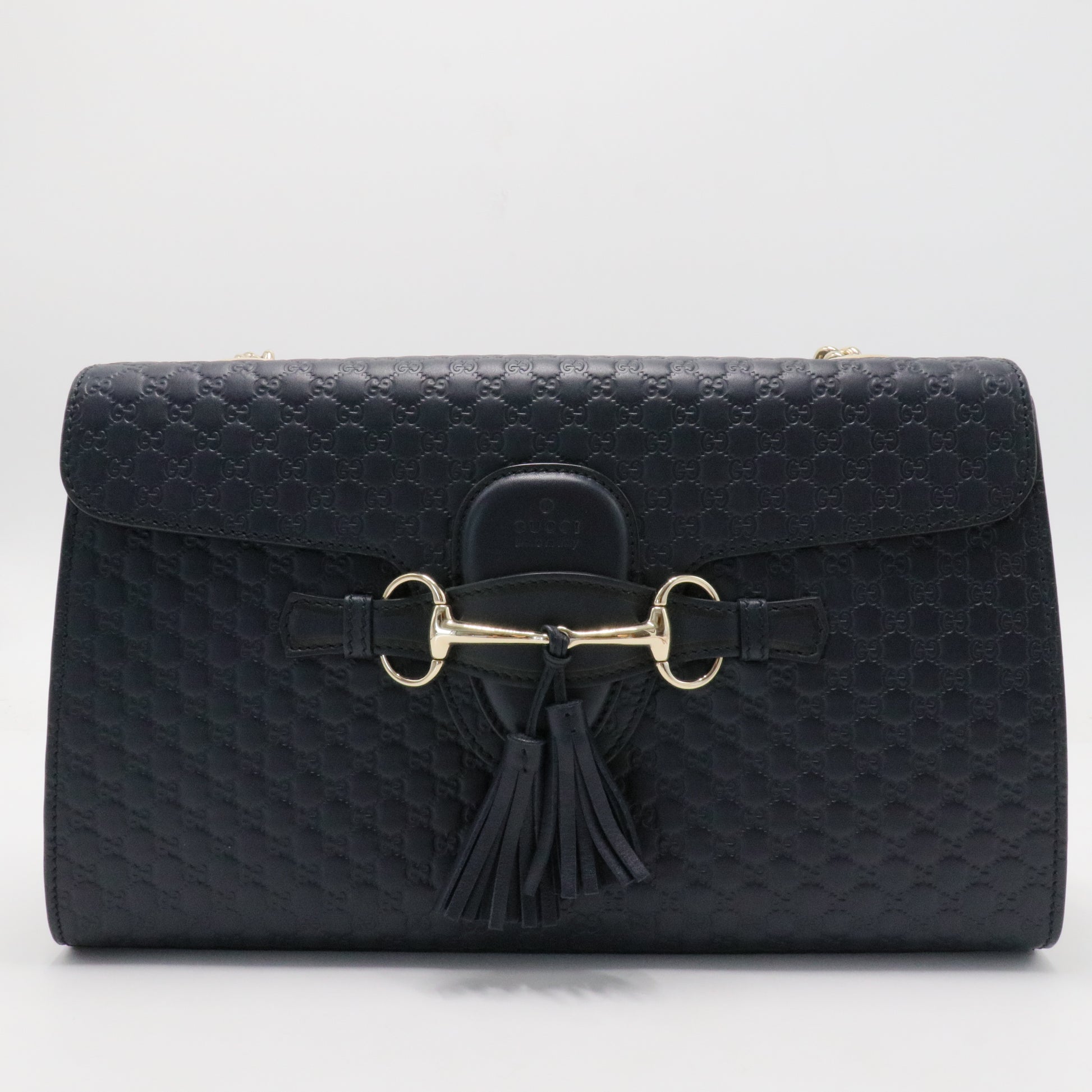 Emily Chain Flap Bag Microguccissima Leather Medium