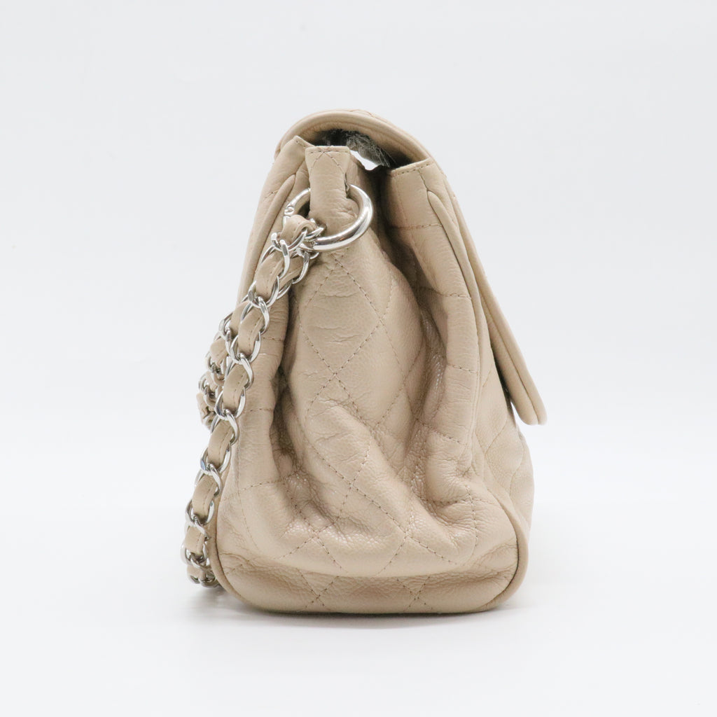 Timeless Accordion Flap Bag Quilted Caviar