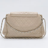 Timeless Accordion Flap Bag Quilted Caviar