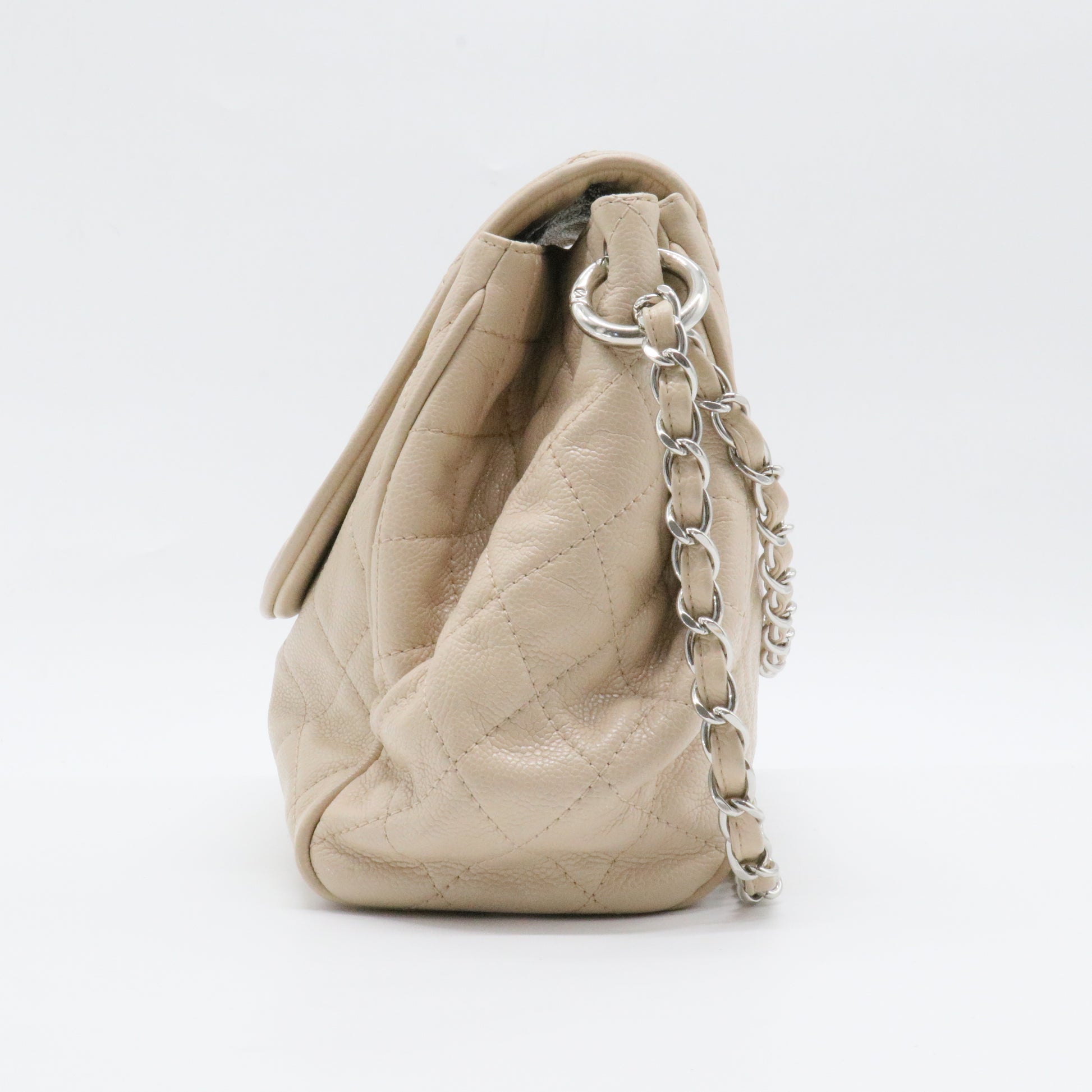 Timeless Accordion Flap Bag Quilted Caviar