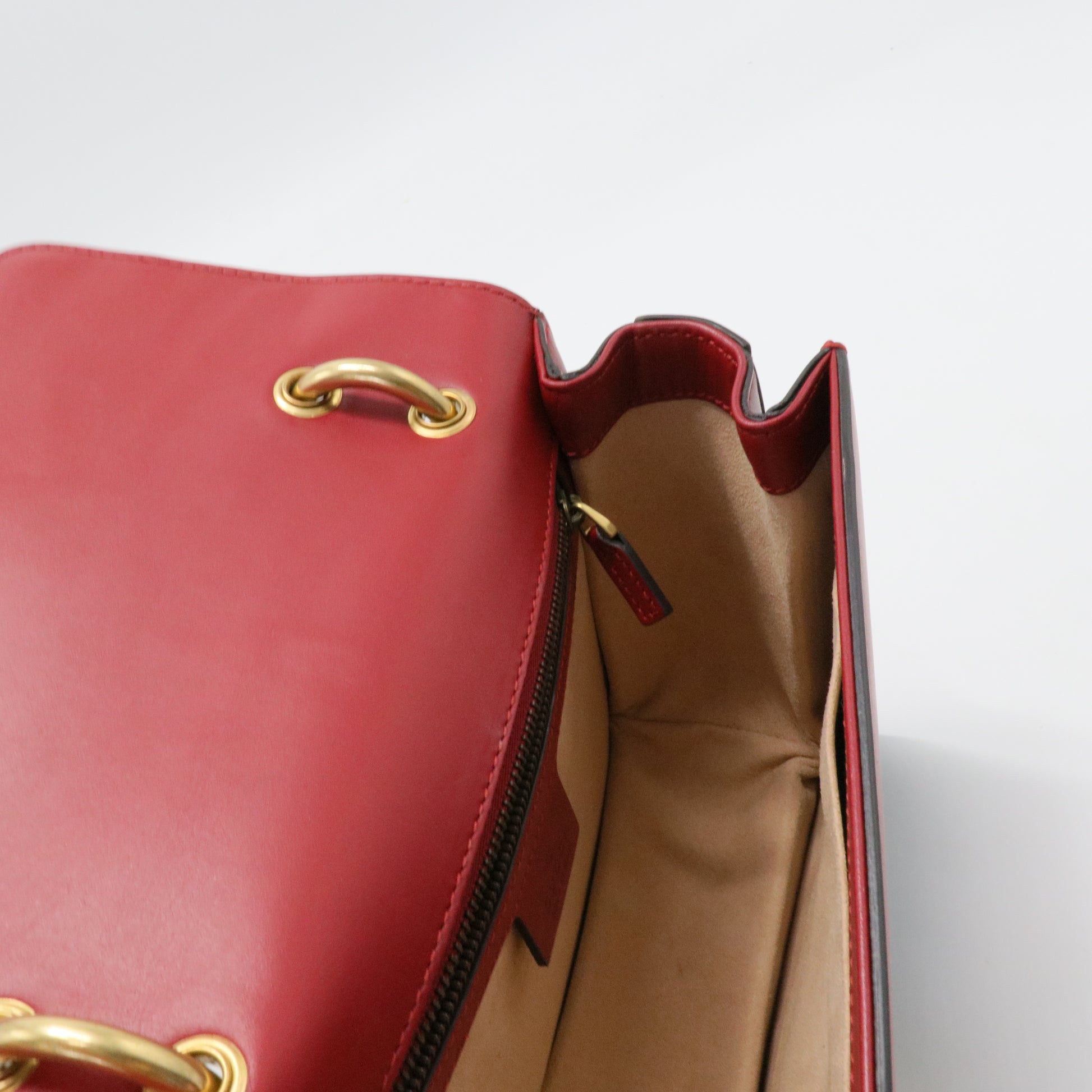 Queen Margaret Flap Bag Colorblock Leather Medium