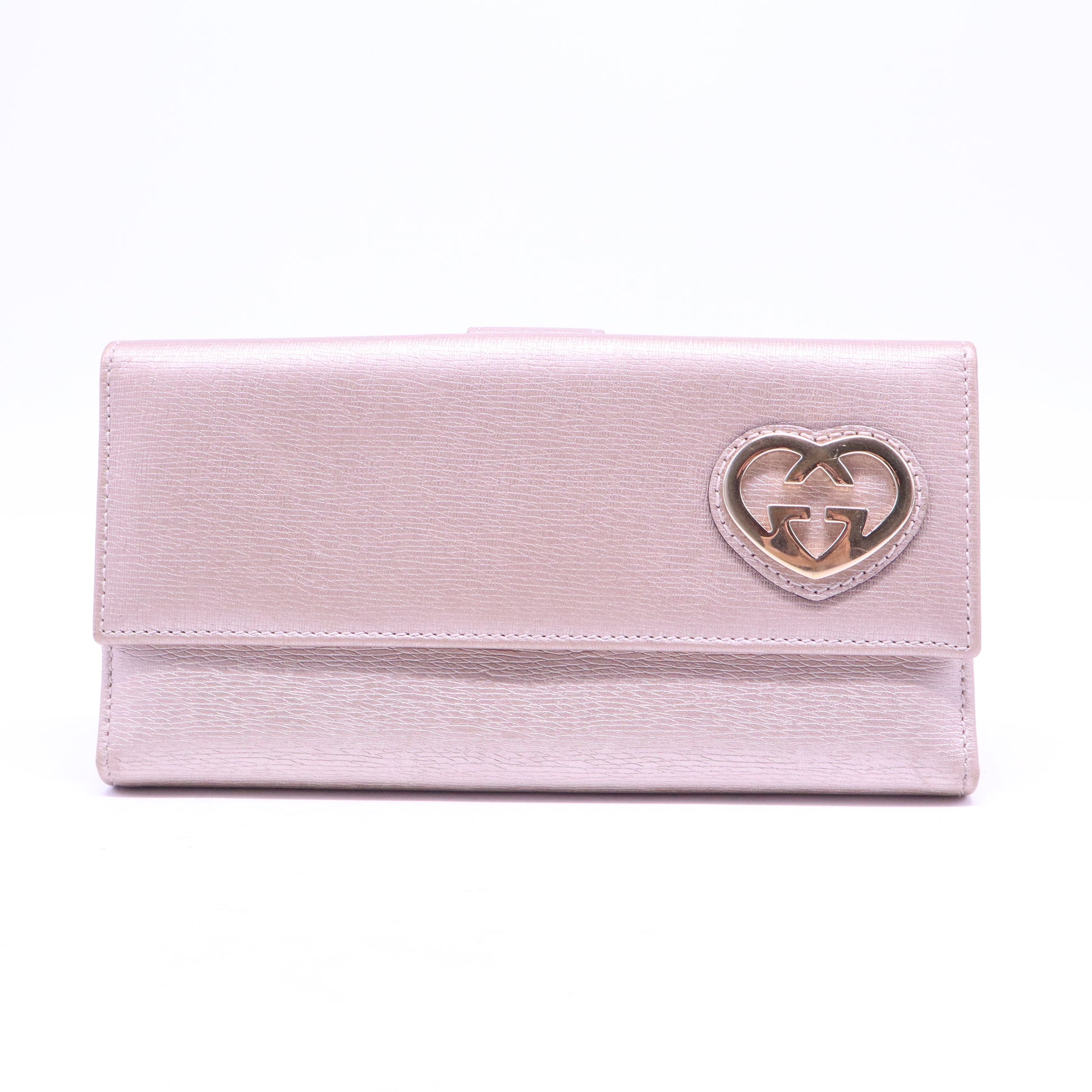Lovely Leather Long Wallet Pink W20694