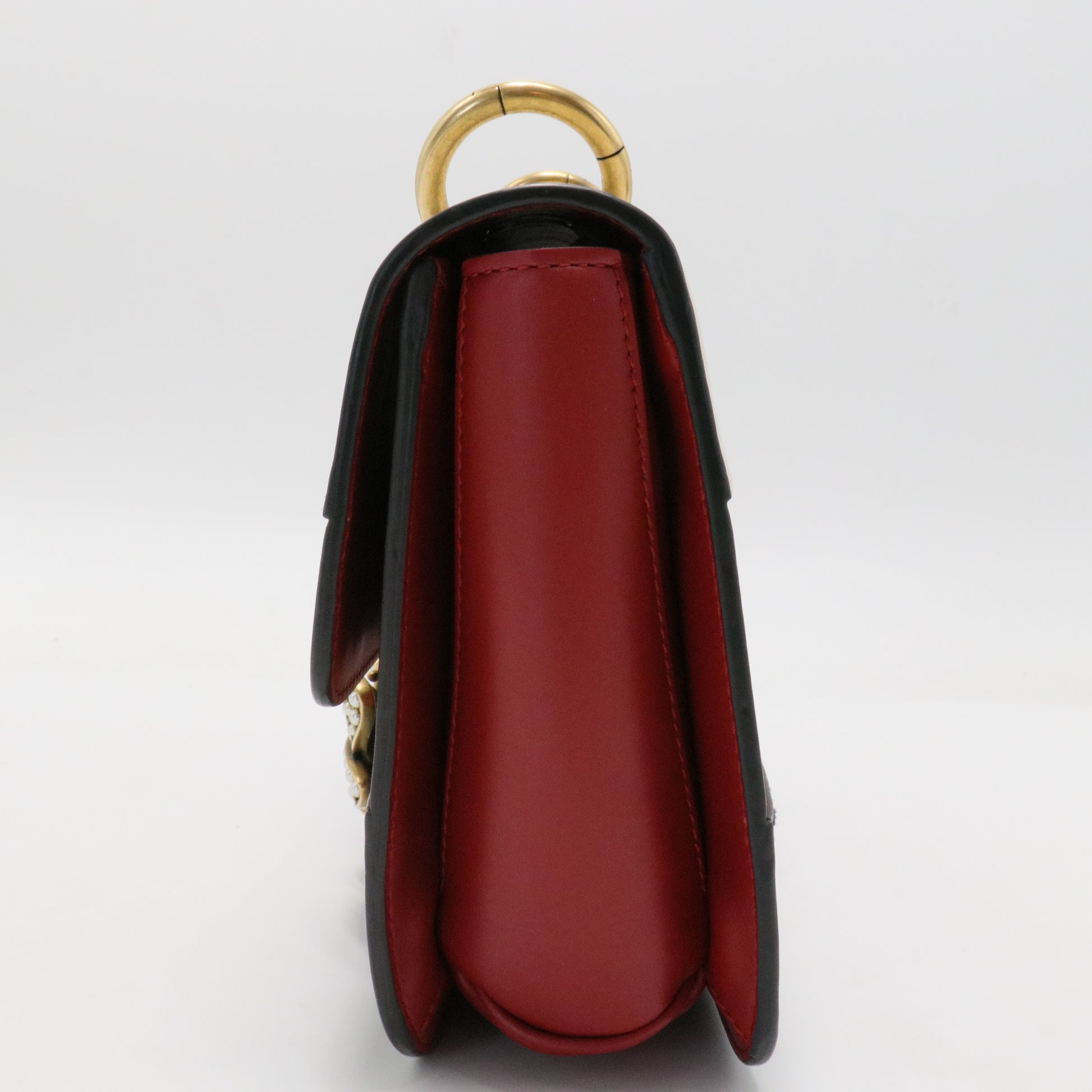 Queen Margaret Flap Bag Colorblock Leather Medium