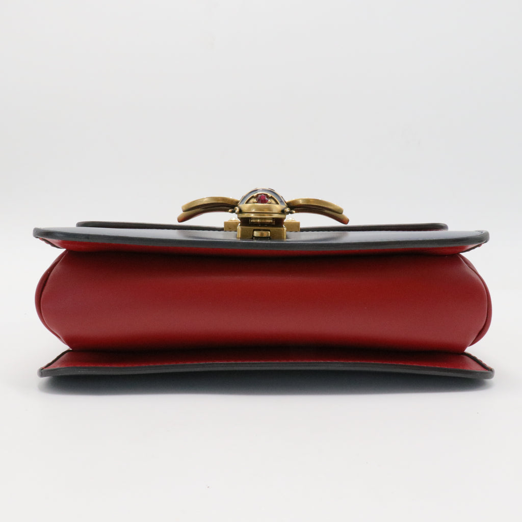 Queen Margaret Flap Bag Colorblock Leather Medium