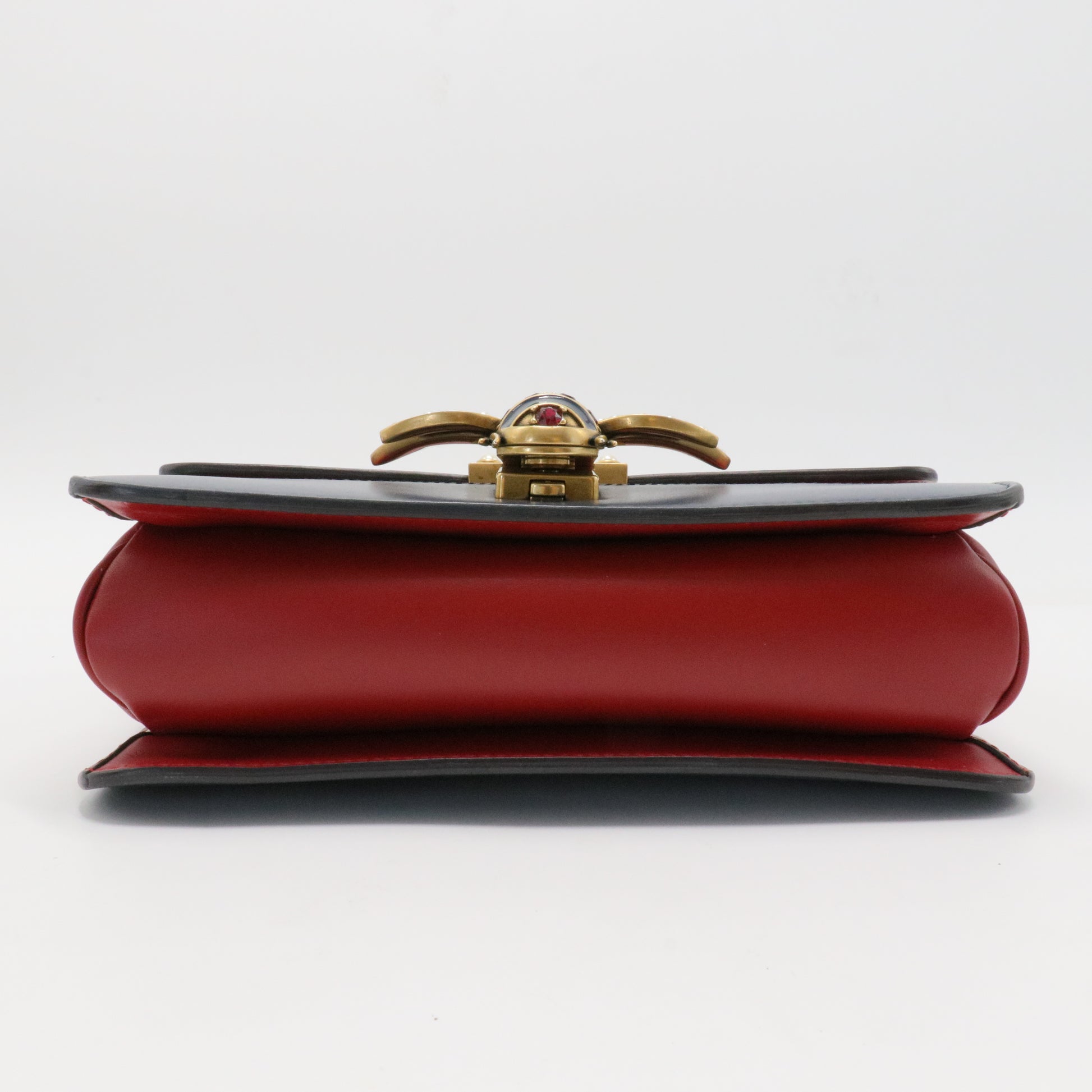 Queen Margaret Flap Bag Colorblock Leather Medium