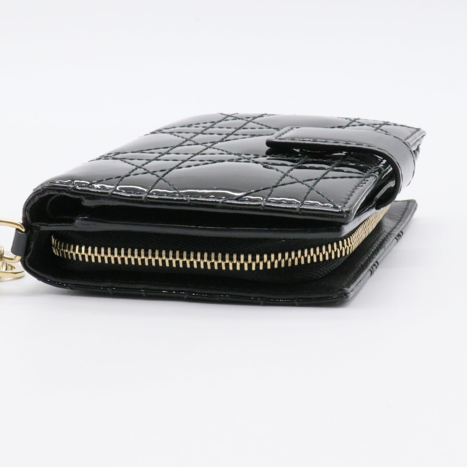 Lady Dior Lotus Wallet Cannage Quilt Lambskin Compact