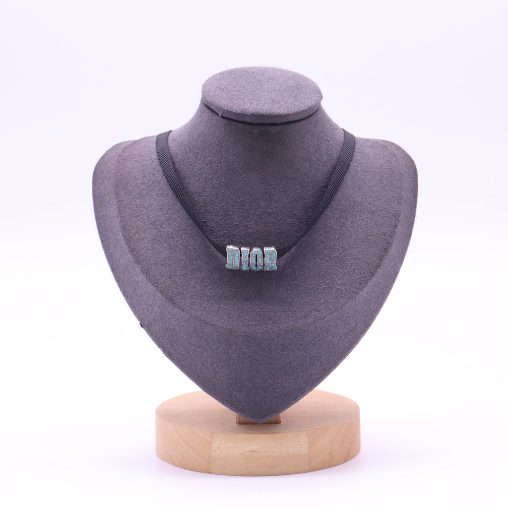 Christian Dior Mosaic Ribbon Choker Necklace W21505
