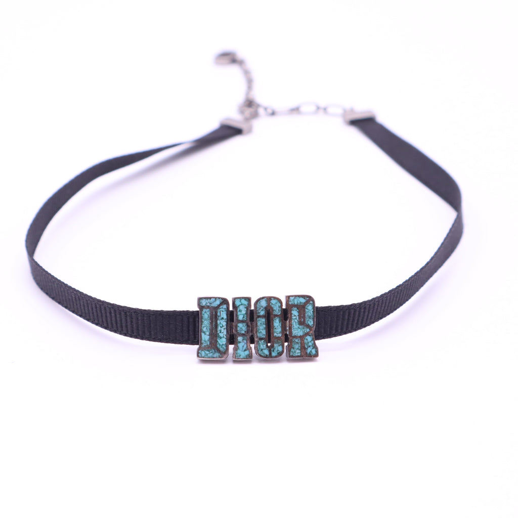 Christian Dior Mosaic Ribbon Choker Necklace W21505