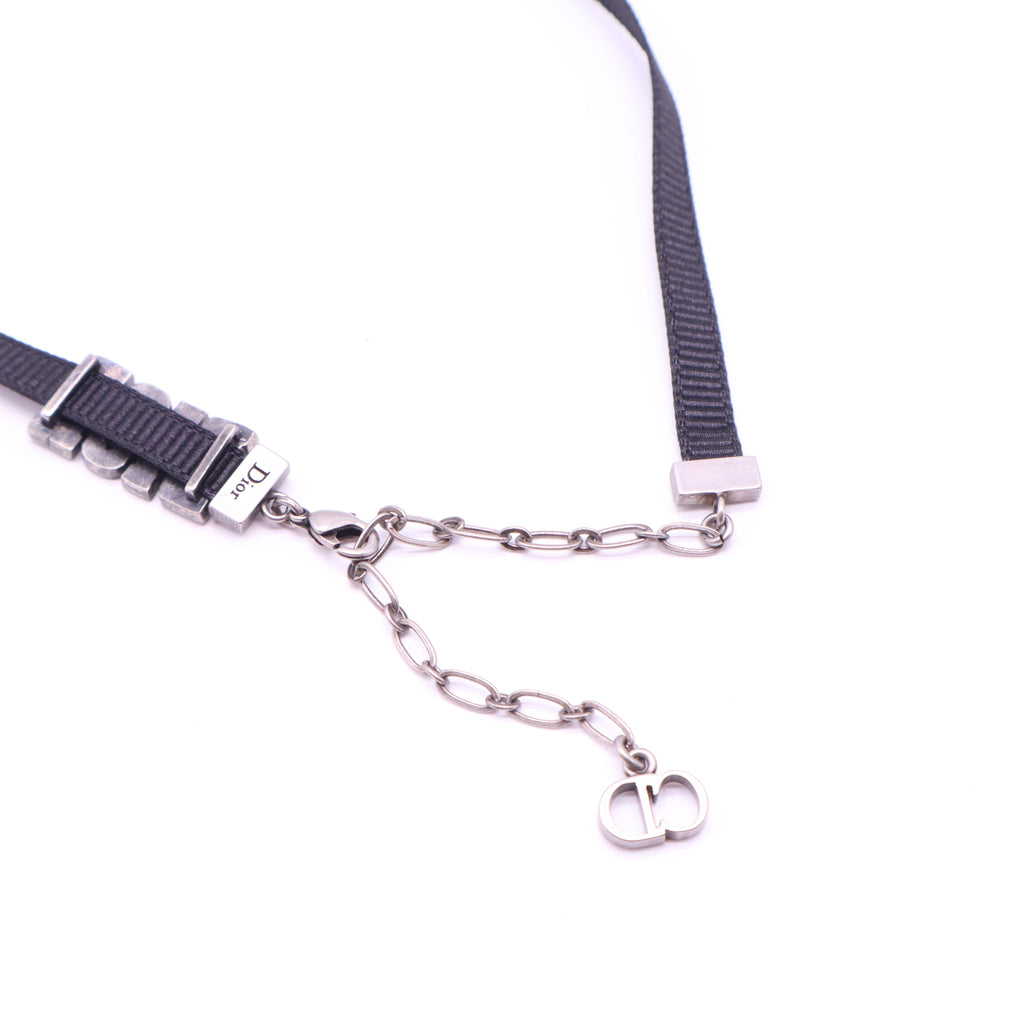 Christian Dior Mosaic Ribbon Choker Necklace W21505