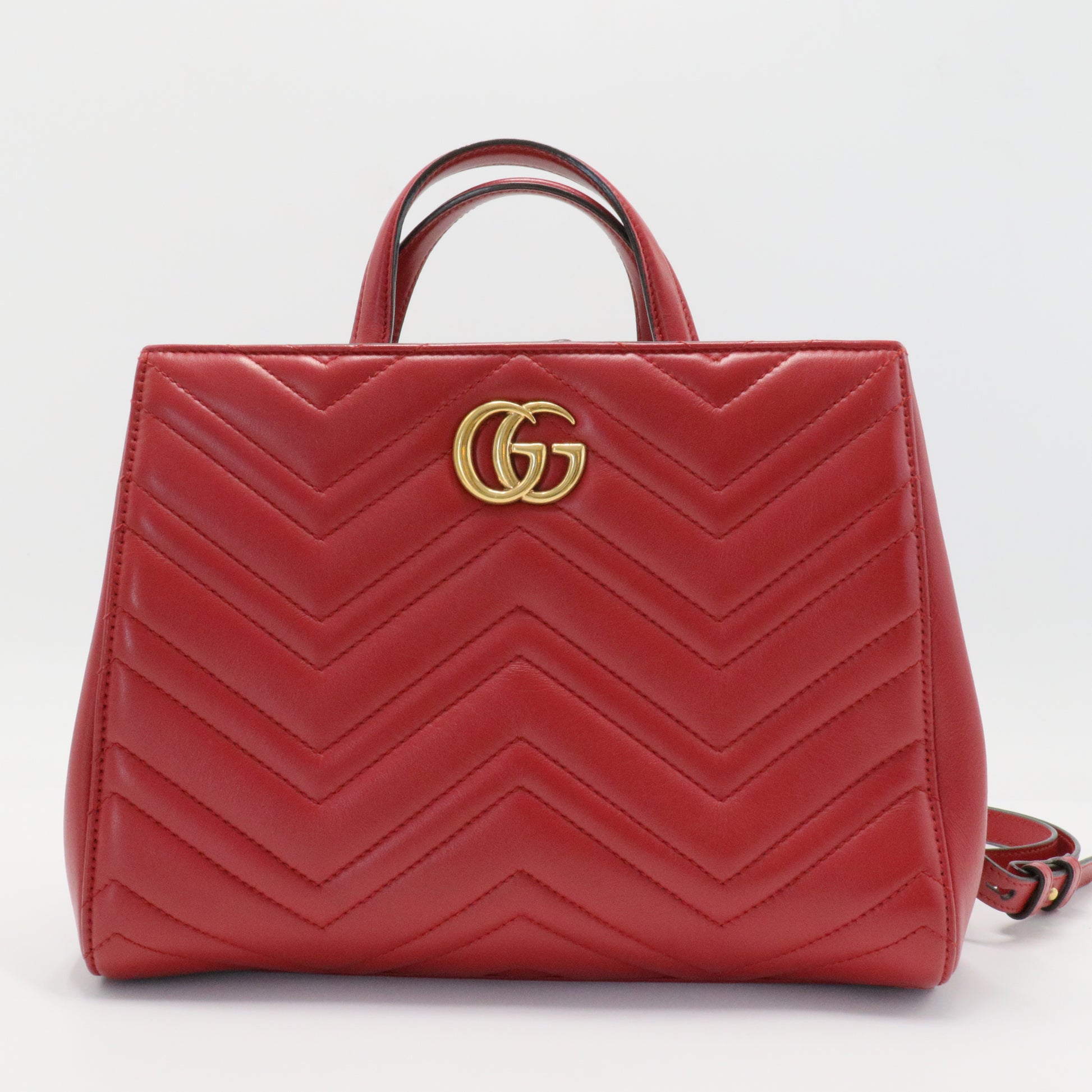 GG Marmont Tote Matelasse Leather Small