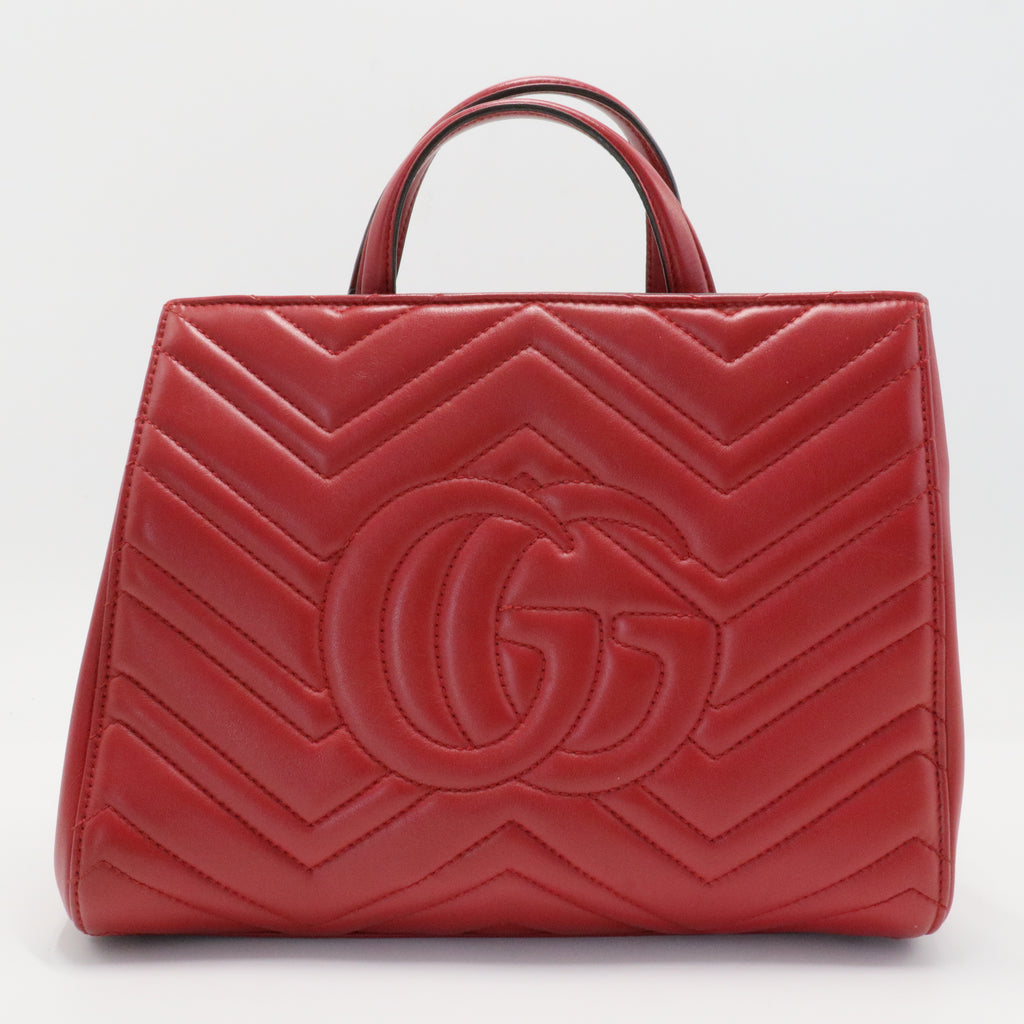 GG Marmont Tote Matelasse Leather Small