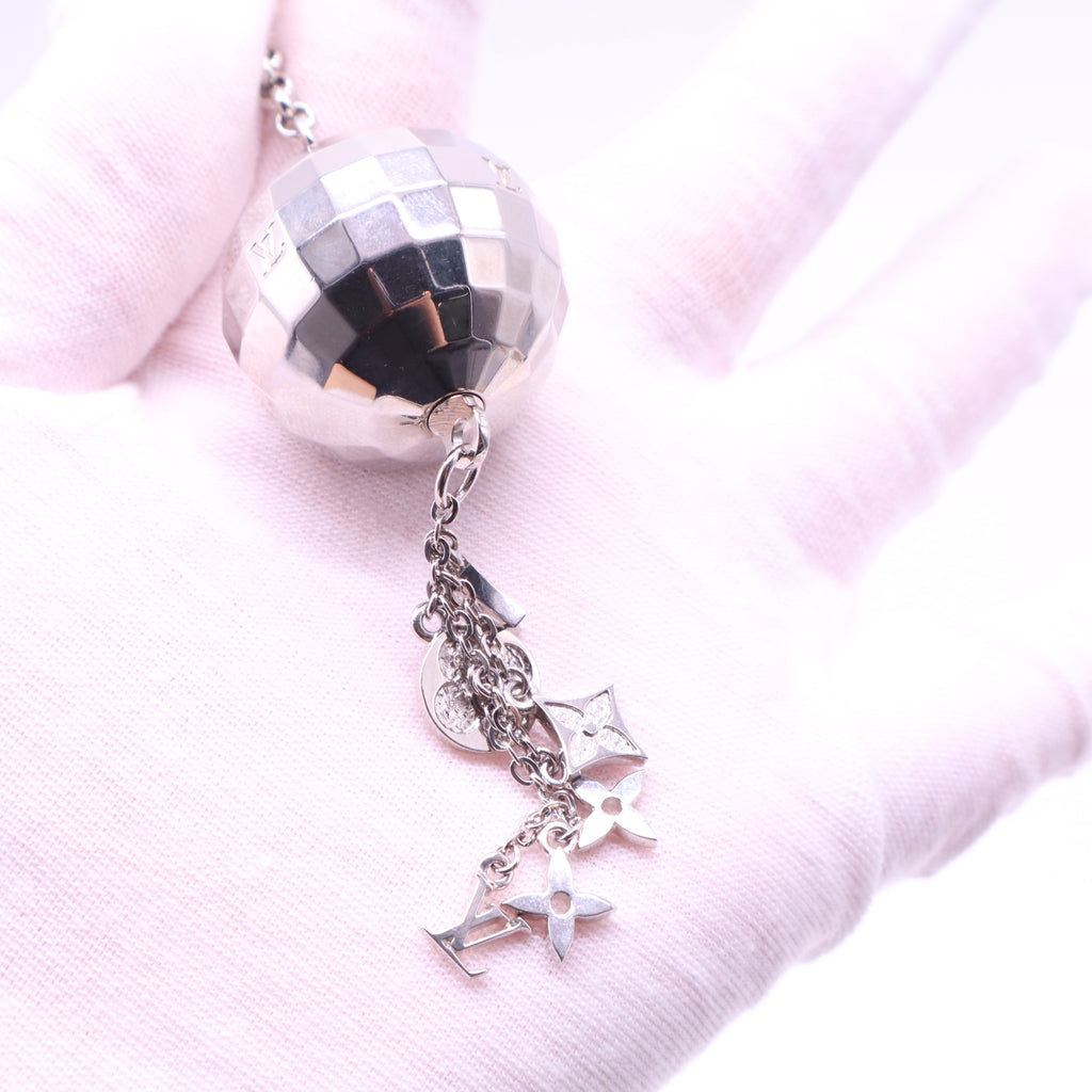 Louis Vuitton Porte Cles Glitter Disco Ball Key Holder W21490